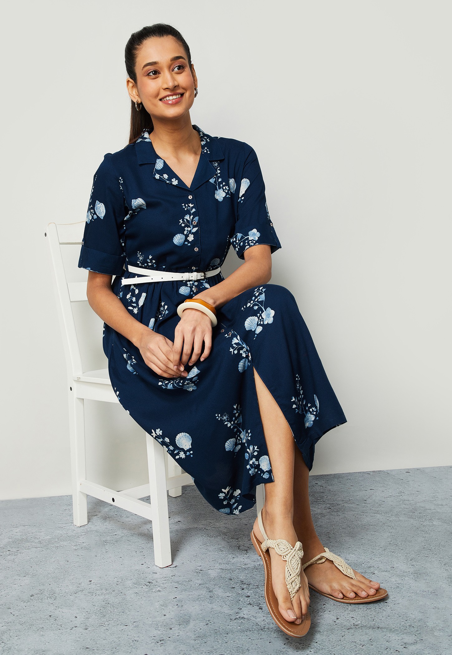 COLOUR ME Floral Print Midi Dress-picture-11