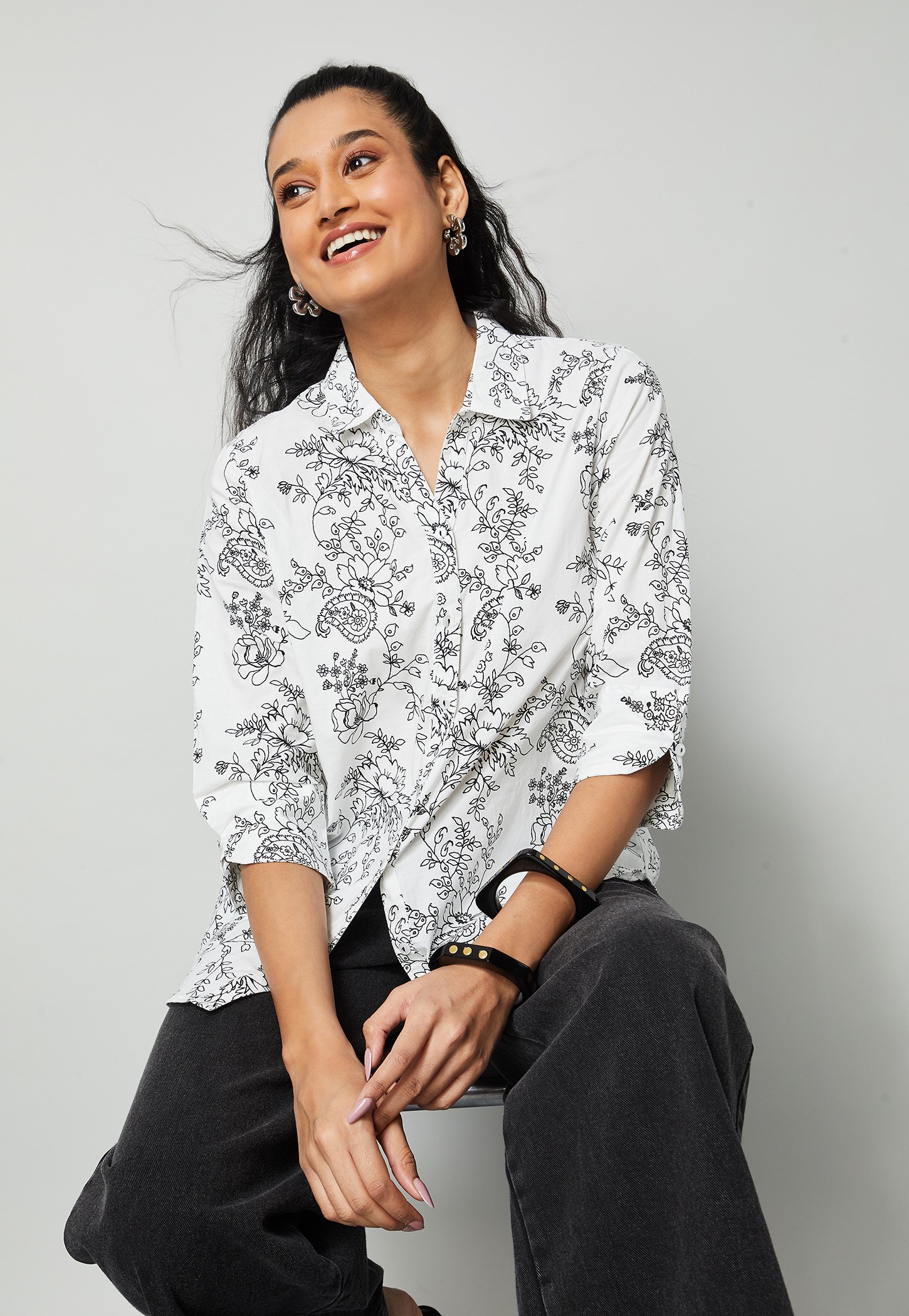 COLOUR ME Floral Print Top-picture-39