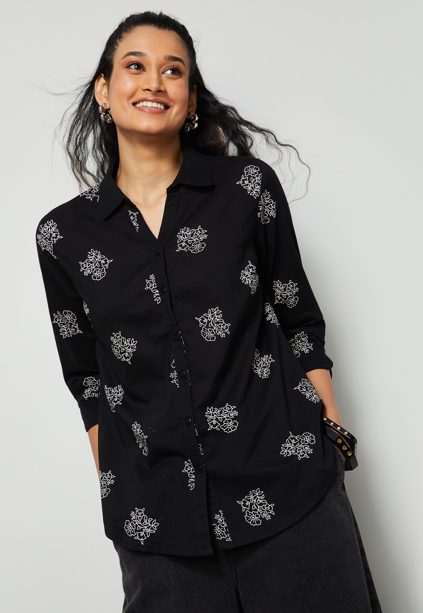 COLOUR ME Floral Print Shirt-picture-38