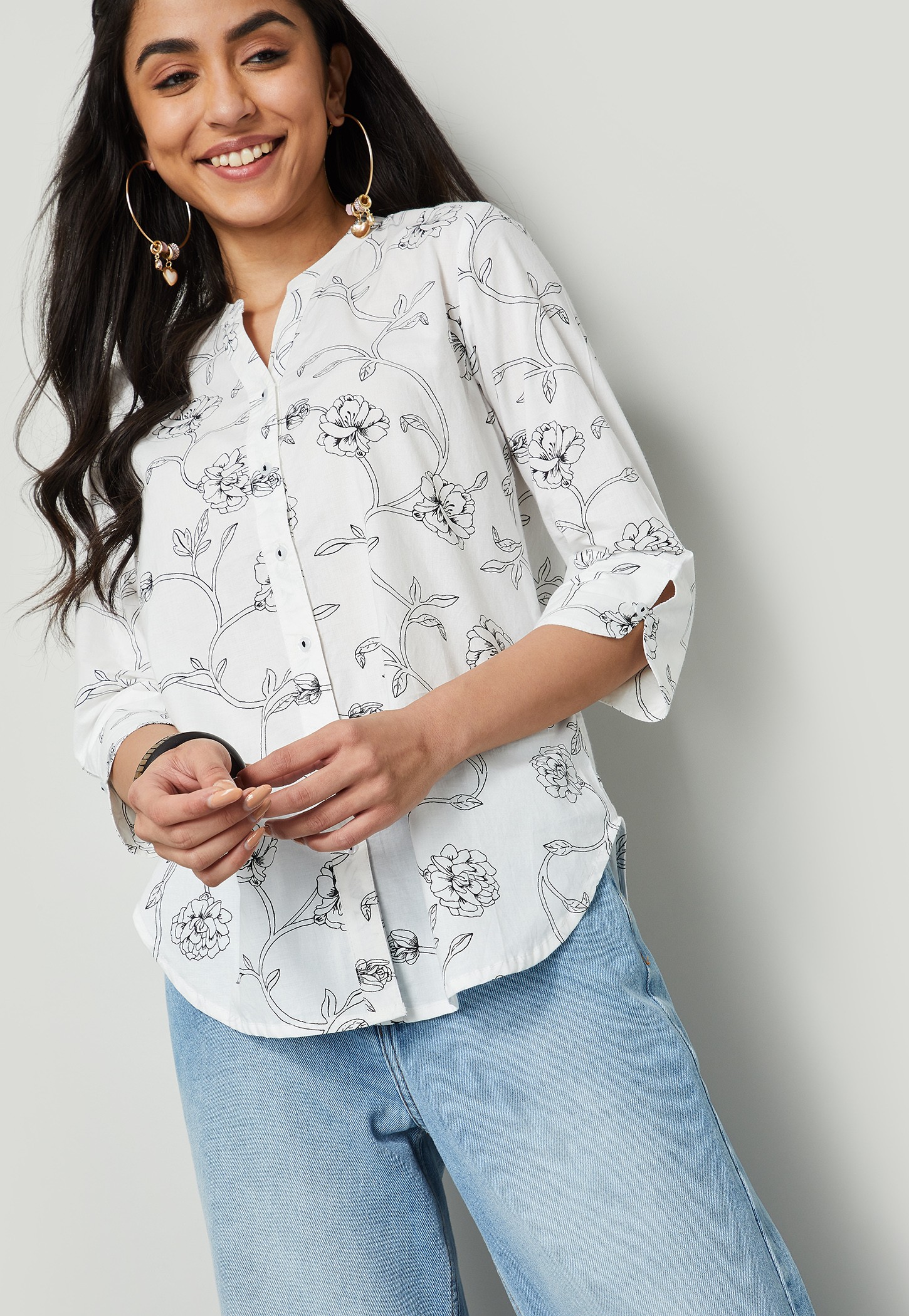 COLOUR ME Floral Print Top-picture-32