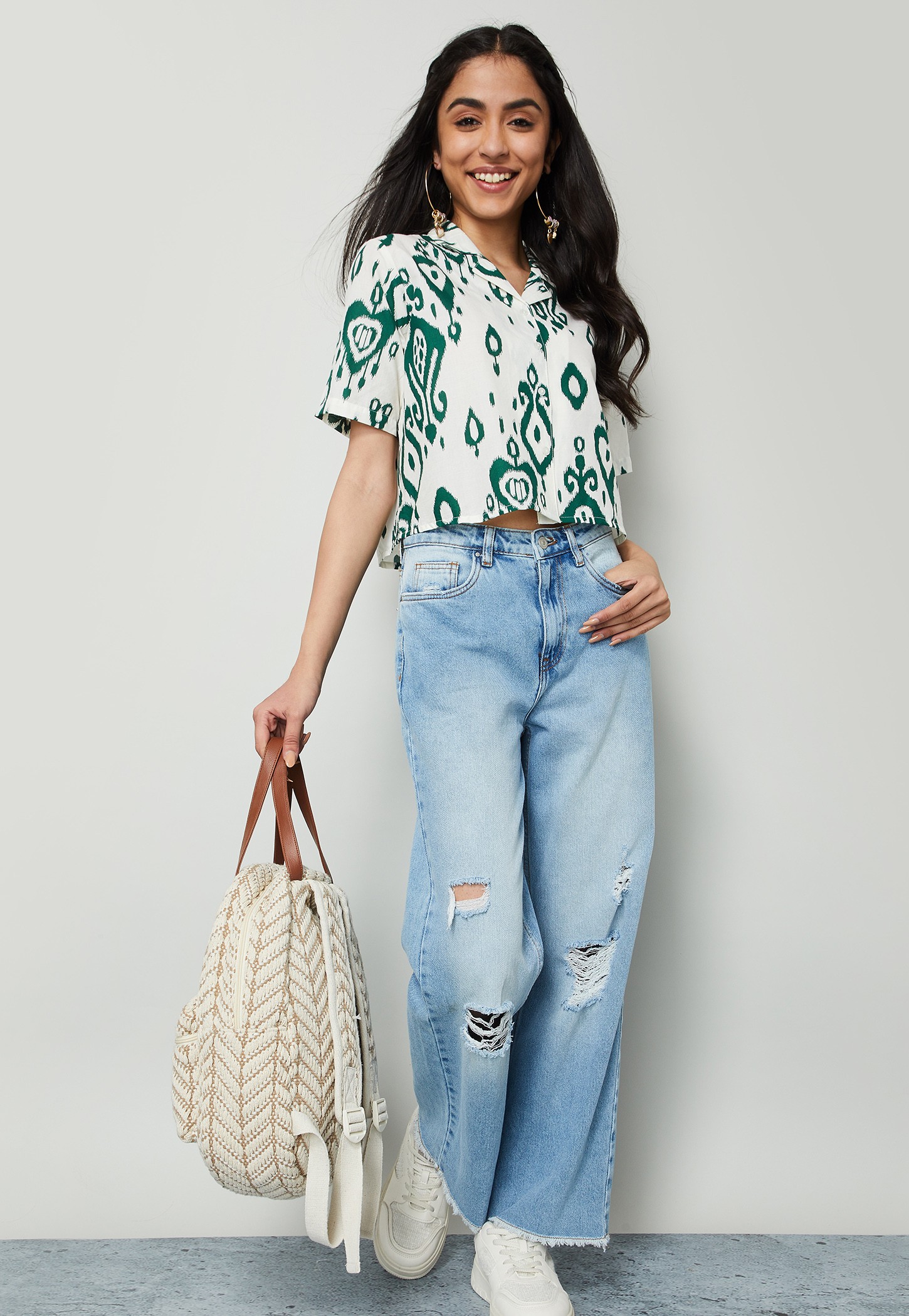 COLOUR ME Ikat Print Shirt-picture-34
