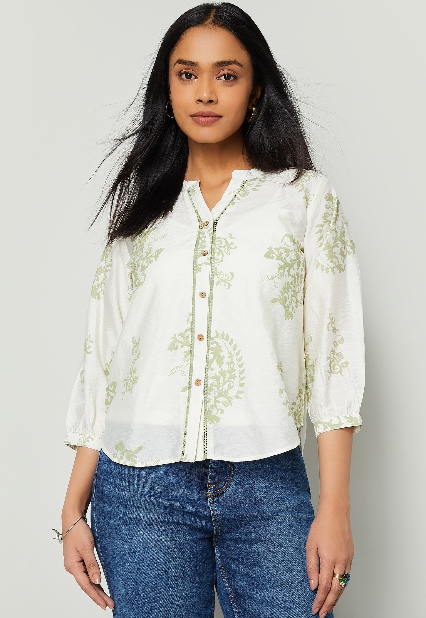 COLOUR ME Printed Top with Camisole-picture-19