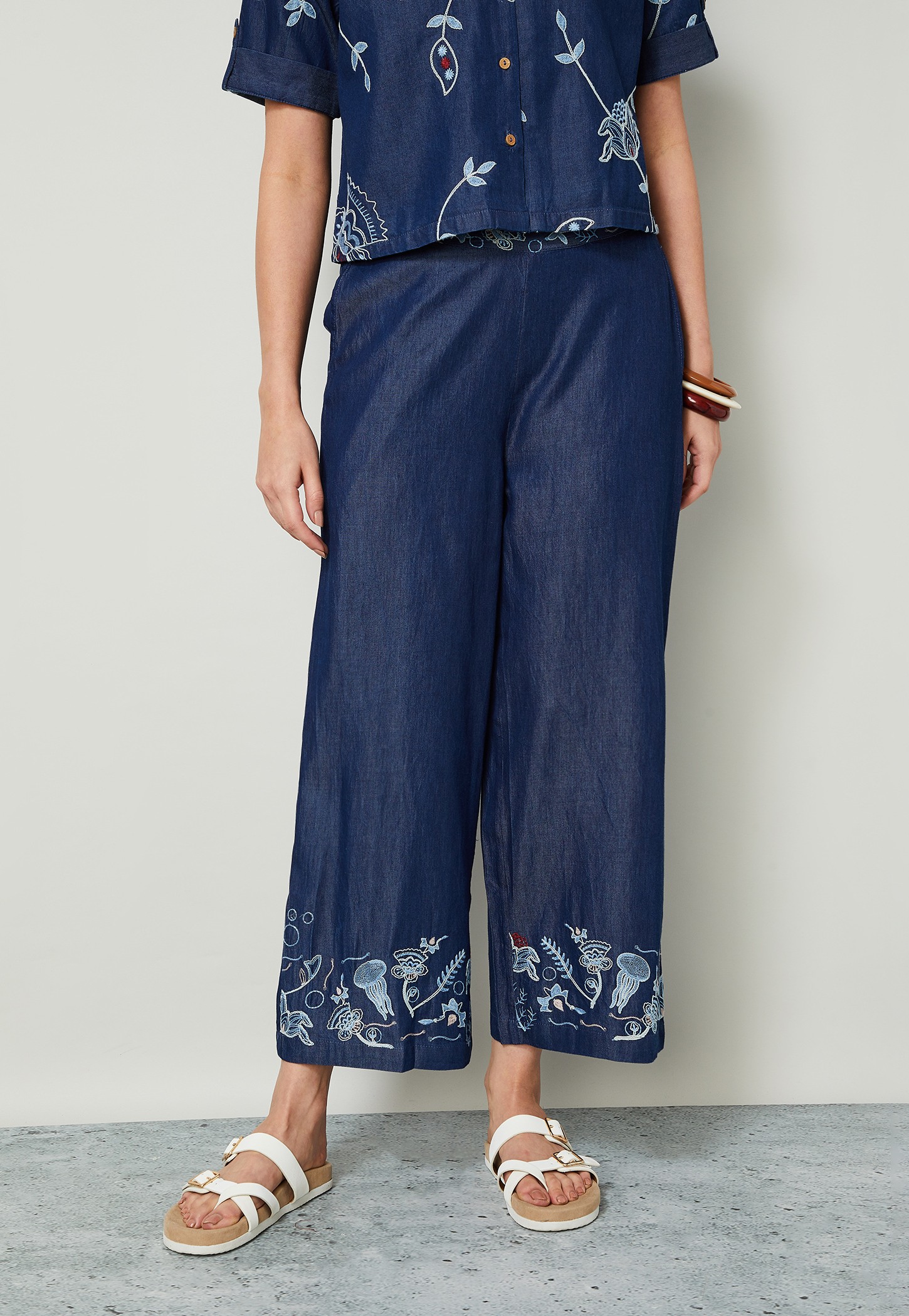 COLOUR ME Embroidered Straight Pants-picture-40