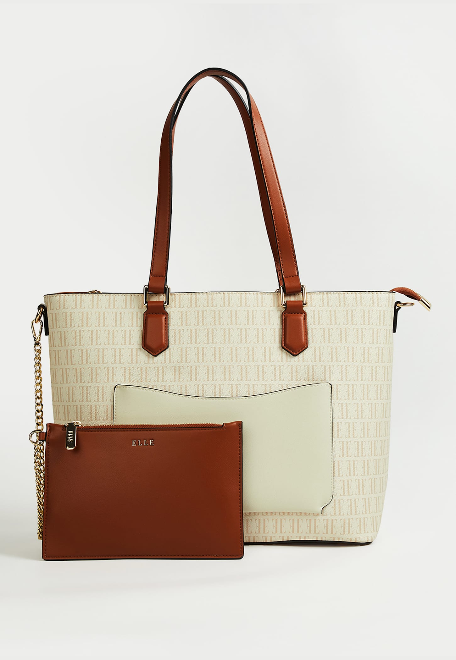 ELLE Monogram Shoulder Bag with Pouch-picture-18