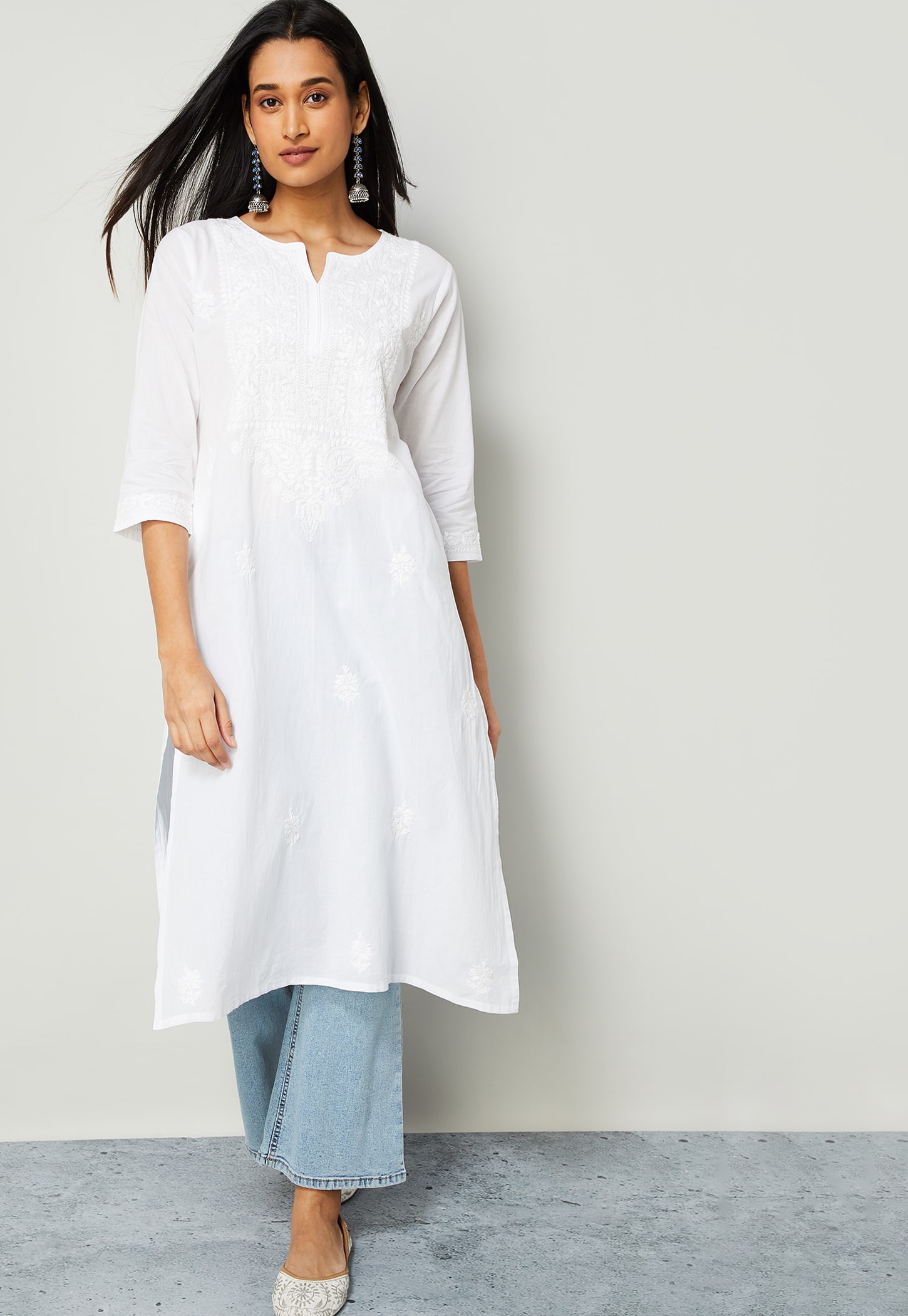 MELANGE Embroidered Straight Kurta-picture-52