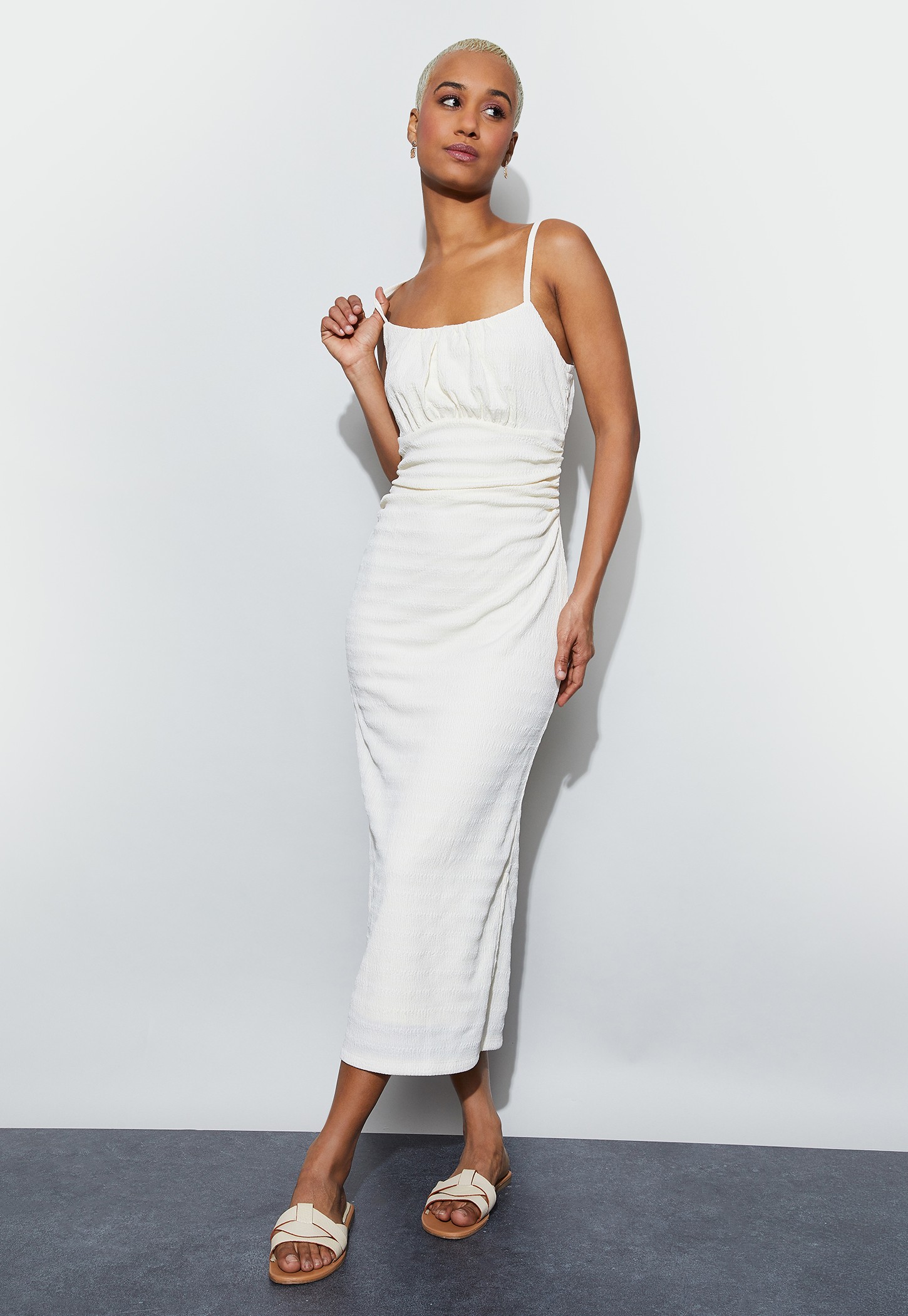 GINGER Ruched Slip Dress-picture-24
