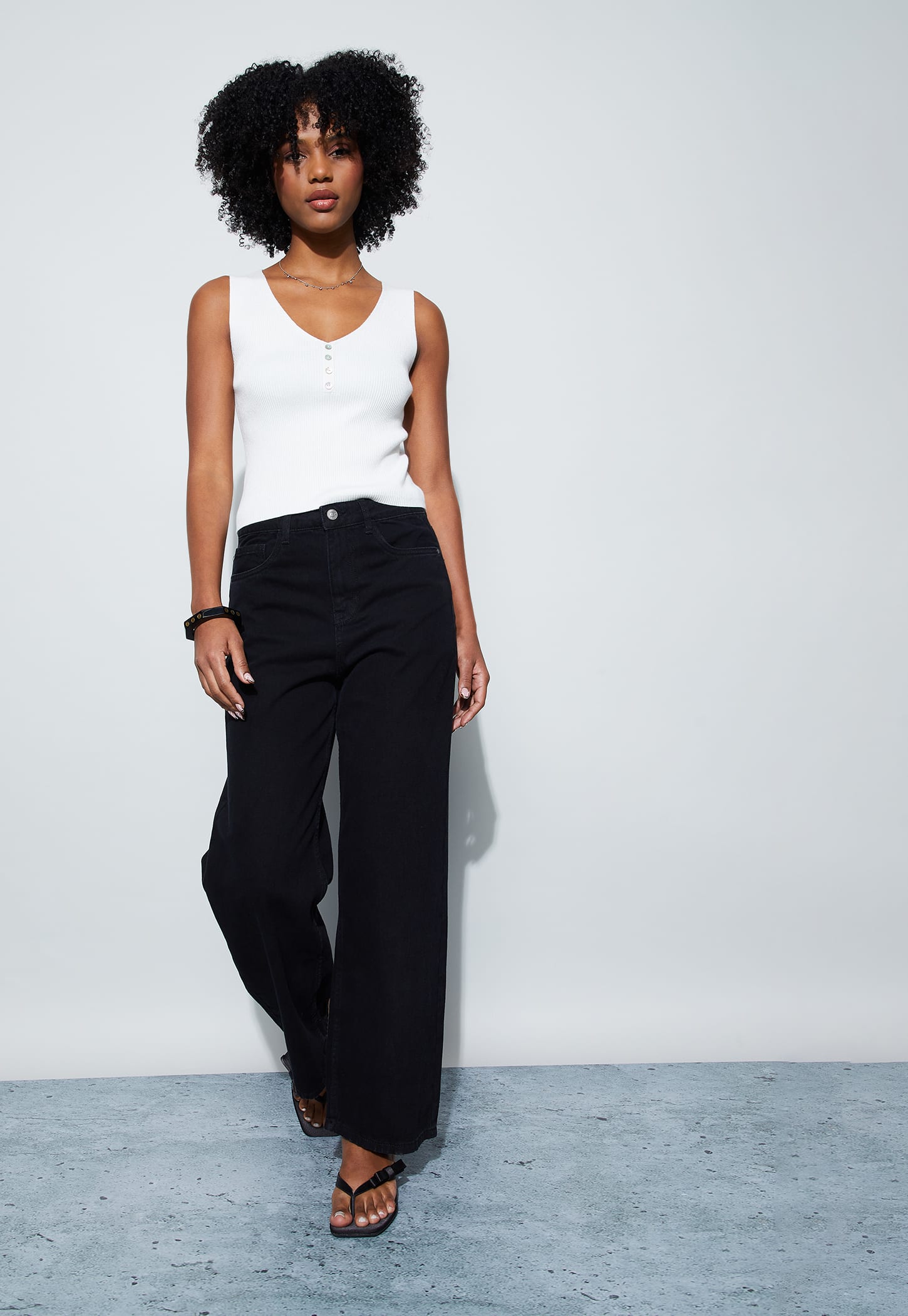 GINGER Washed Wide Leg Jeans-picture-45