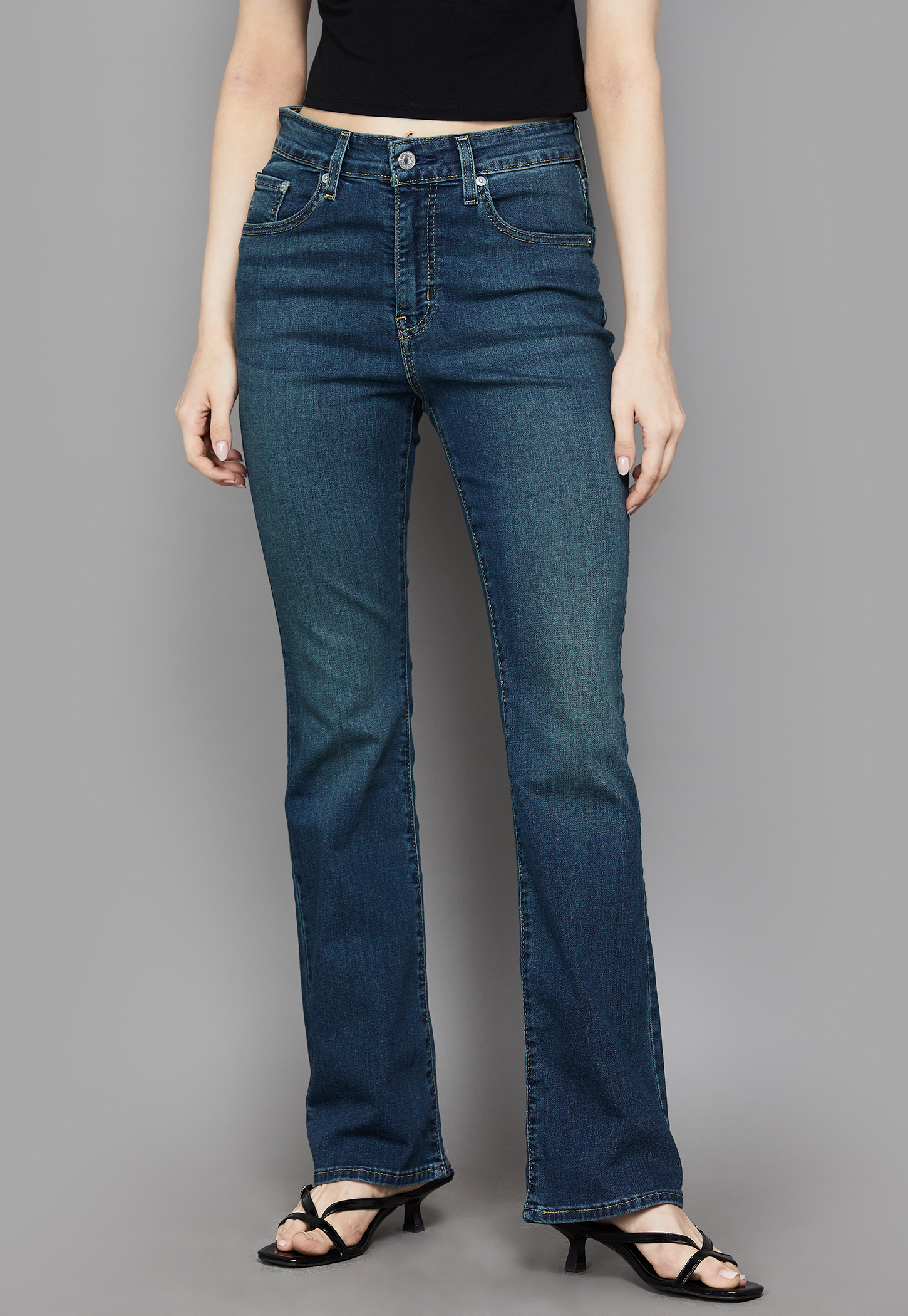 LEVI'S Dark-Wash Flared Jeans-picture-18