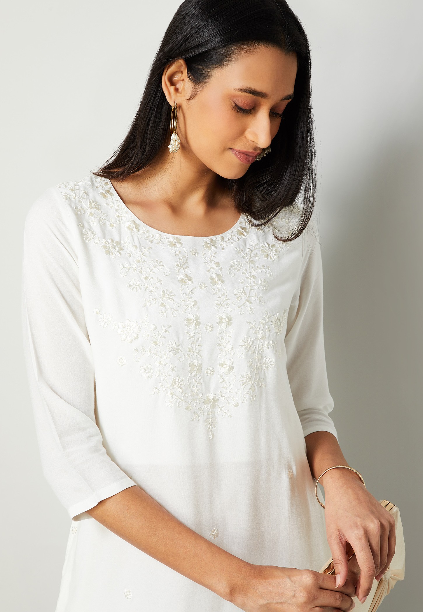 MELANGE Embroidered Straight Kurta-picture-20