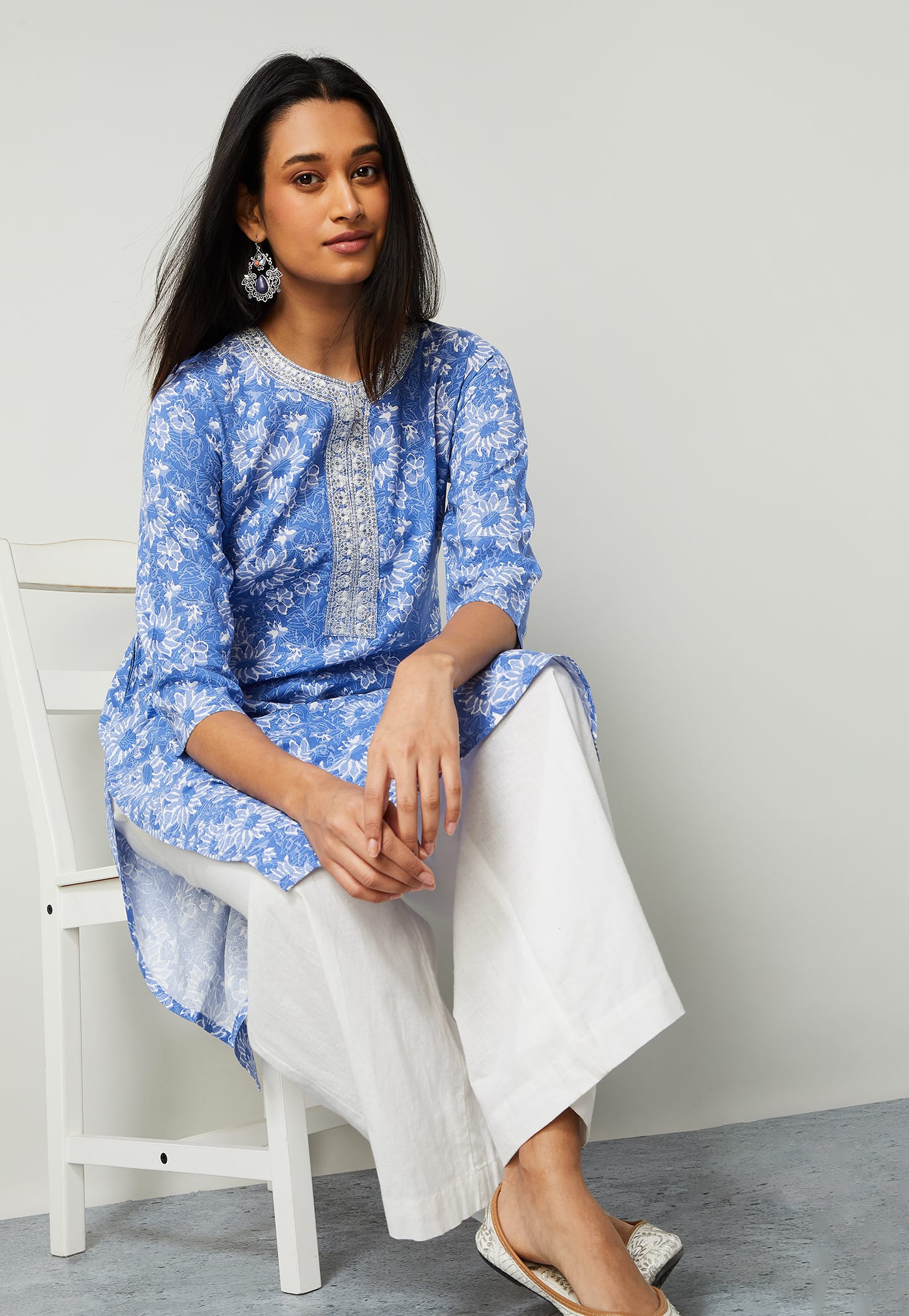 MELANGE Floral Print Kurta-picture-47