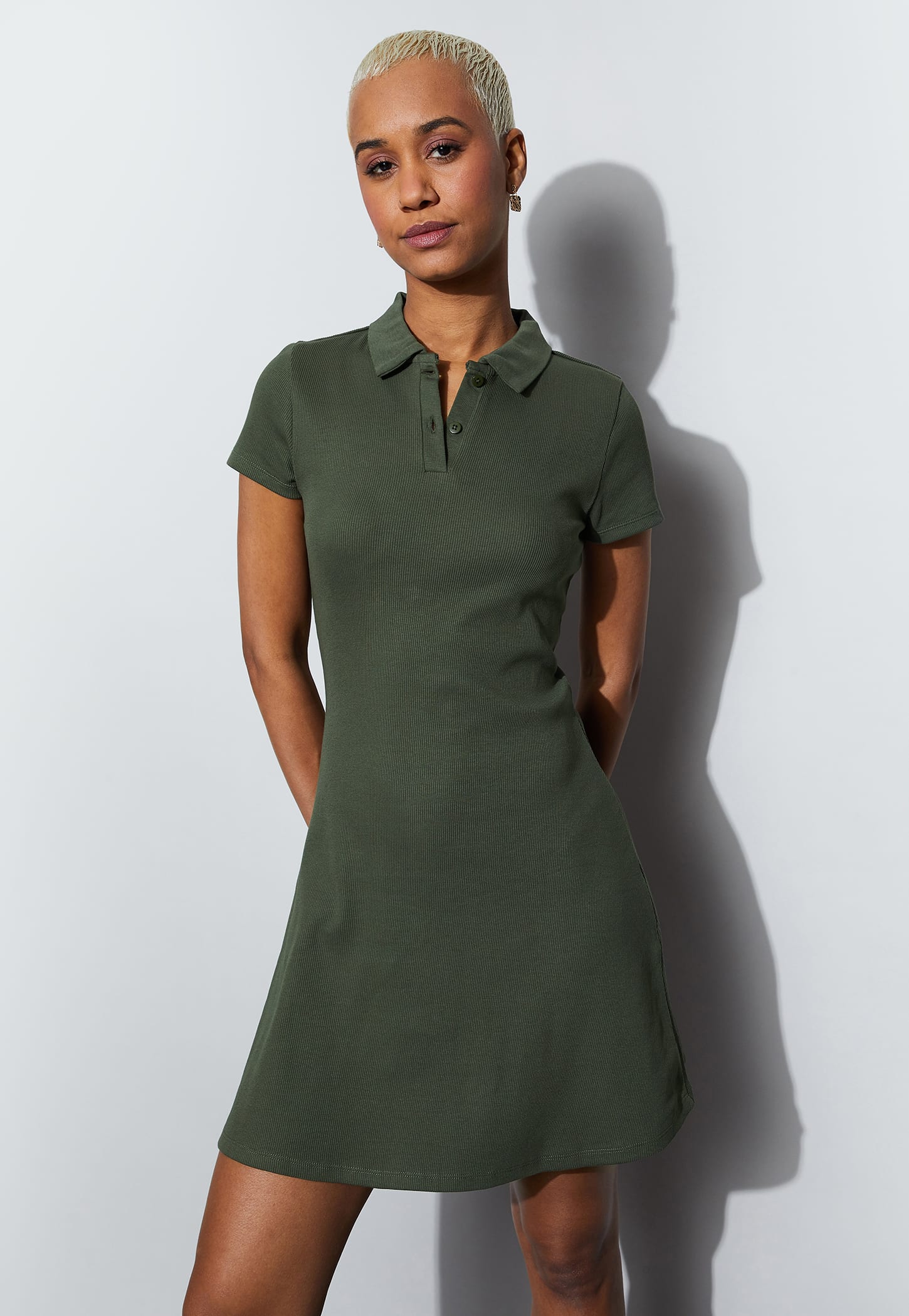 GINGER Ribbed Polo Dress-picture-11