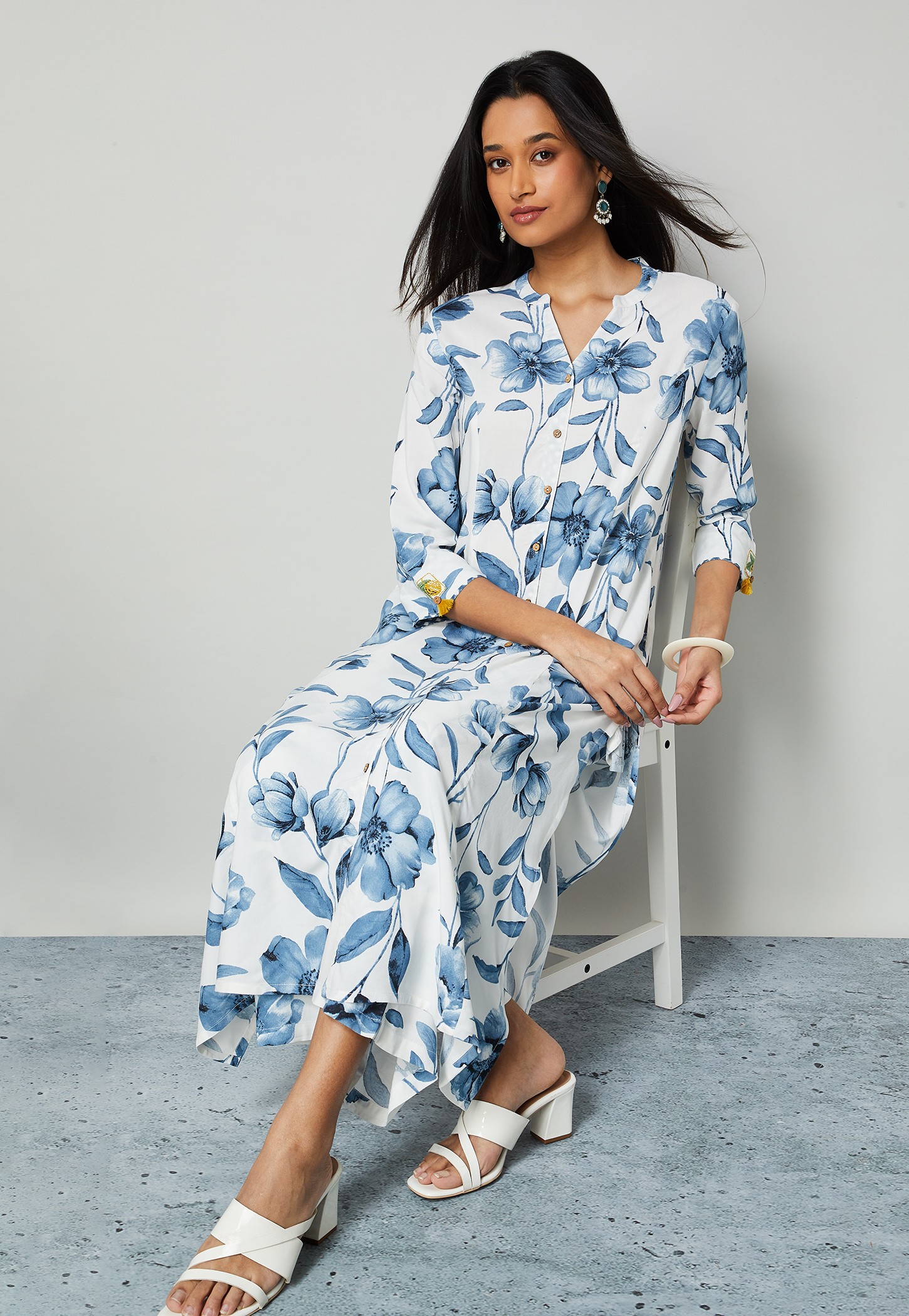 MELANGE Floral Print Palazzo Kurta Set-picture-48