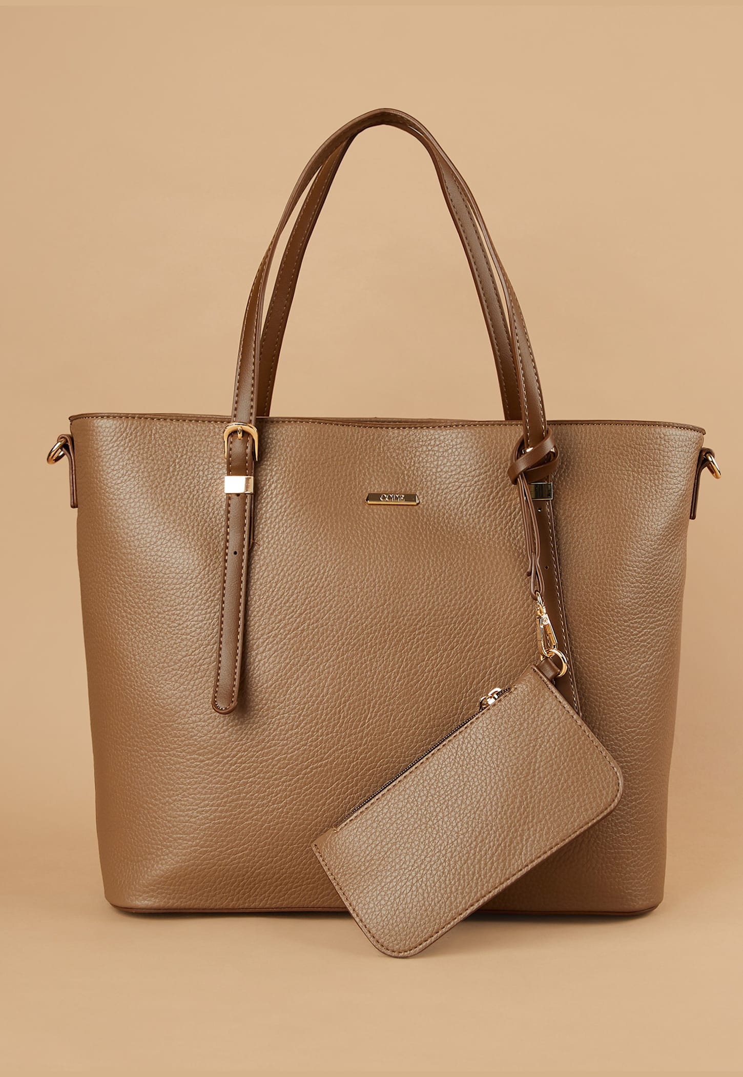 CODE Textured Shoulder Bag with Pouch-picture-16