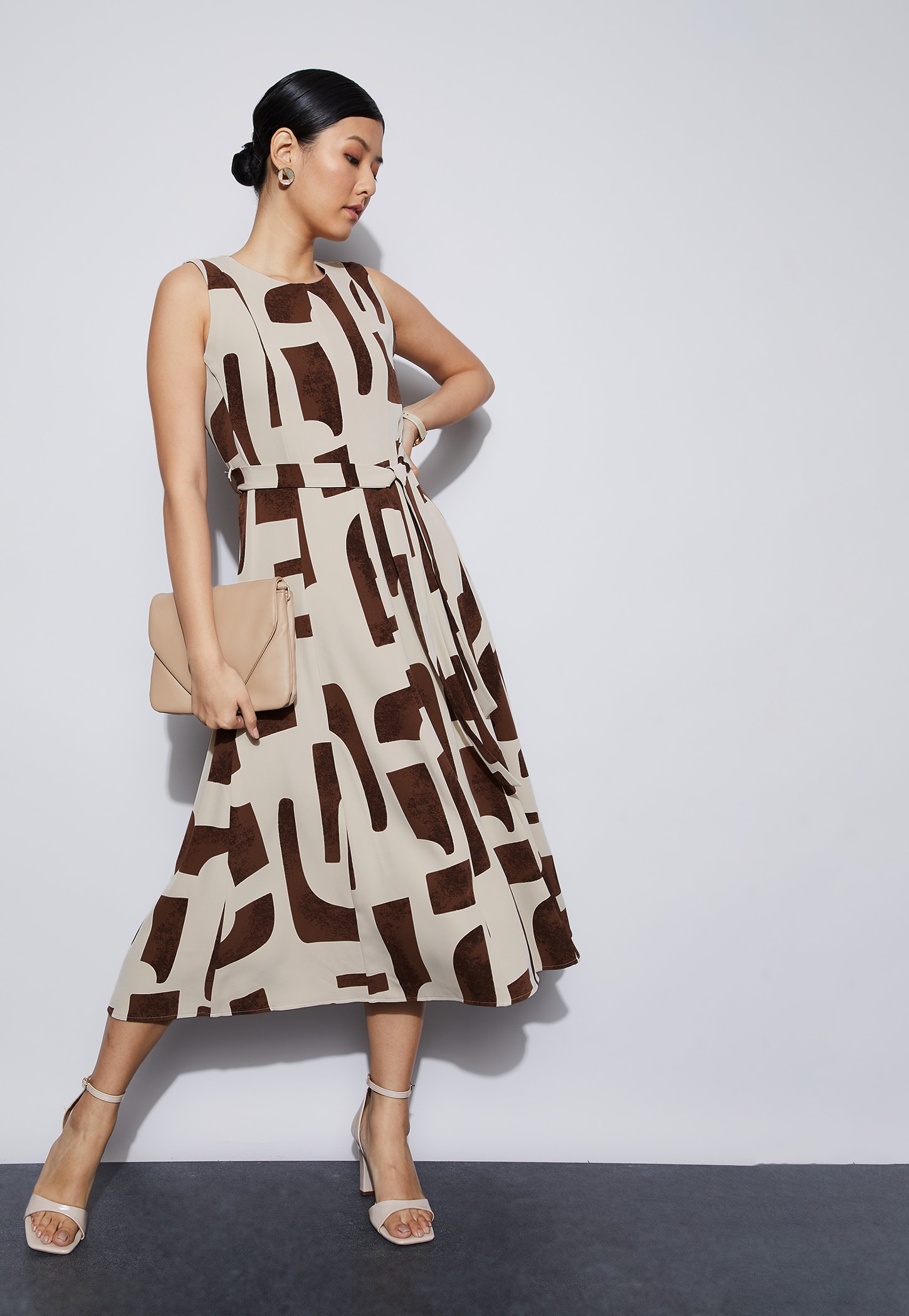 CODE Printed Midi Dress-picture-27