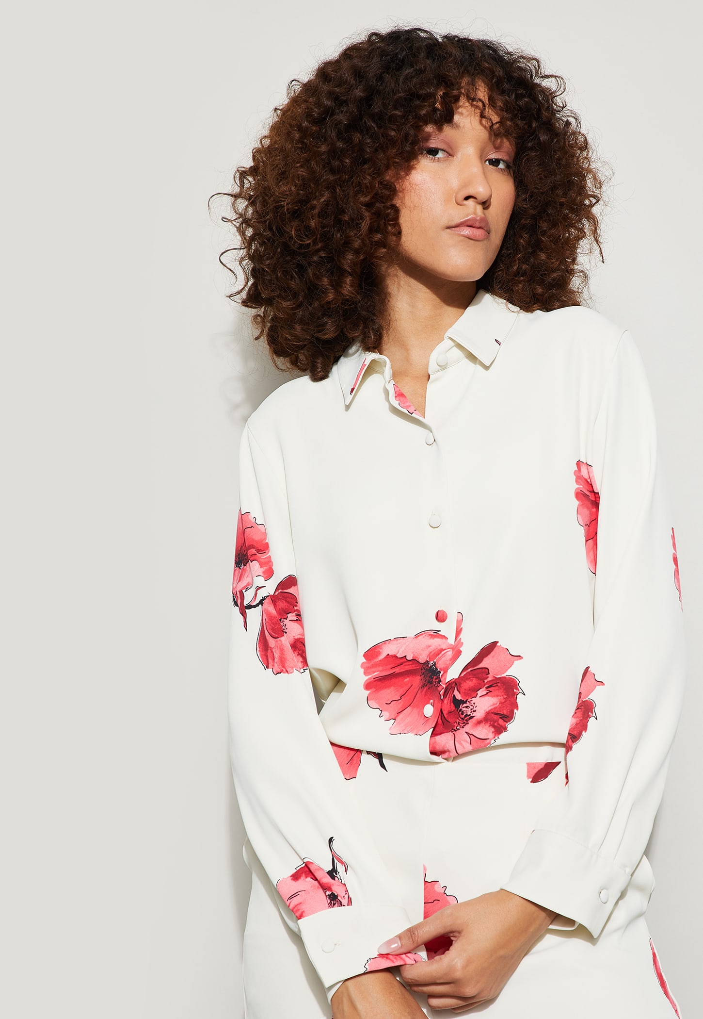 CODE Floral Print Shirt-picture-41