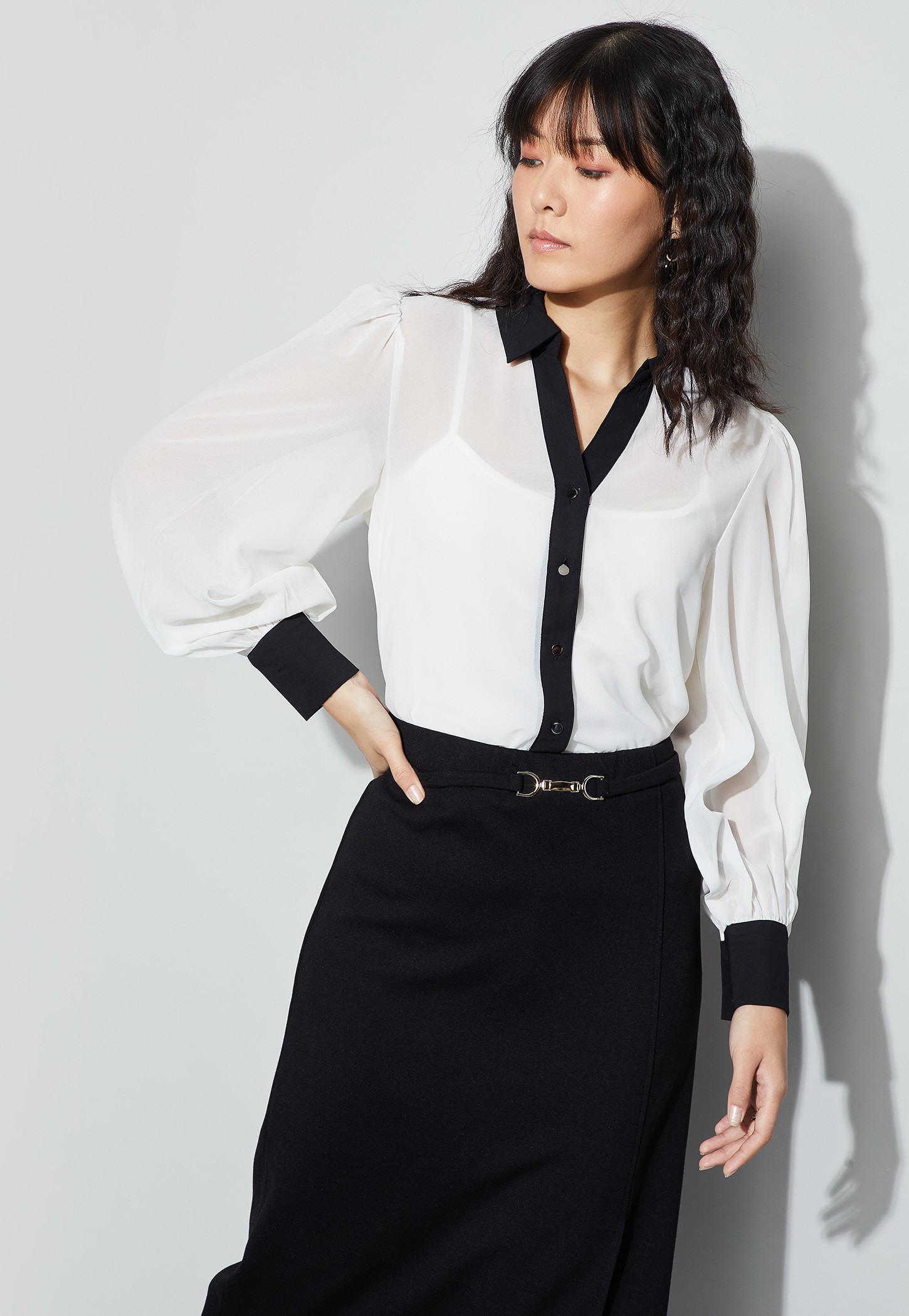 CODE Contrast Trim Shirt-picture-24
