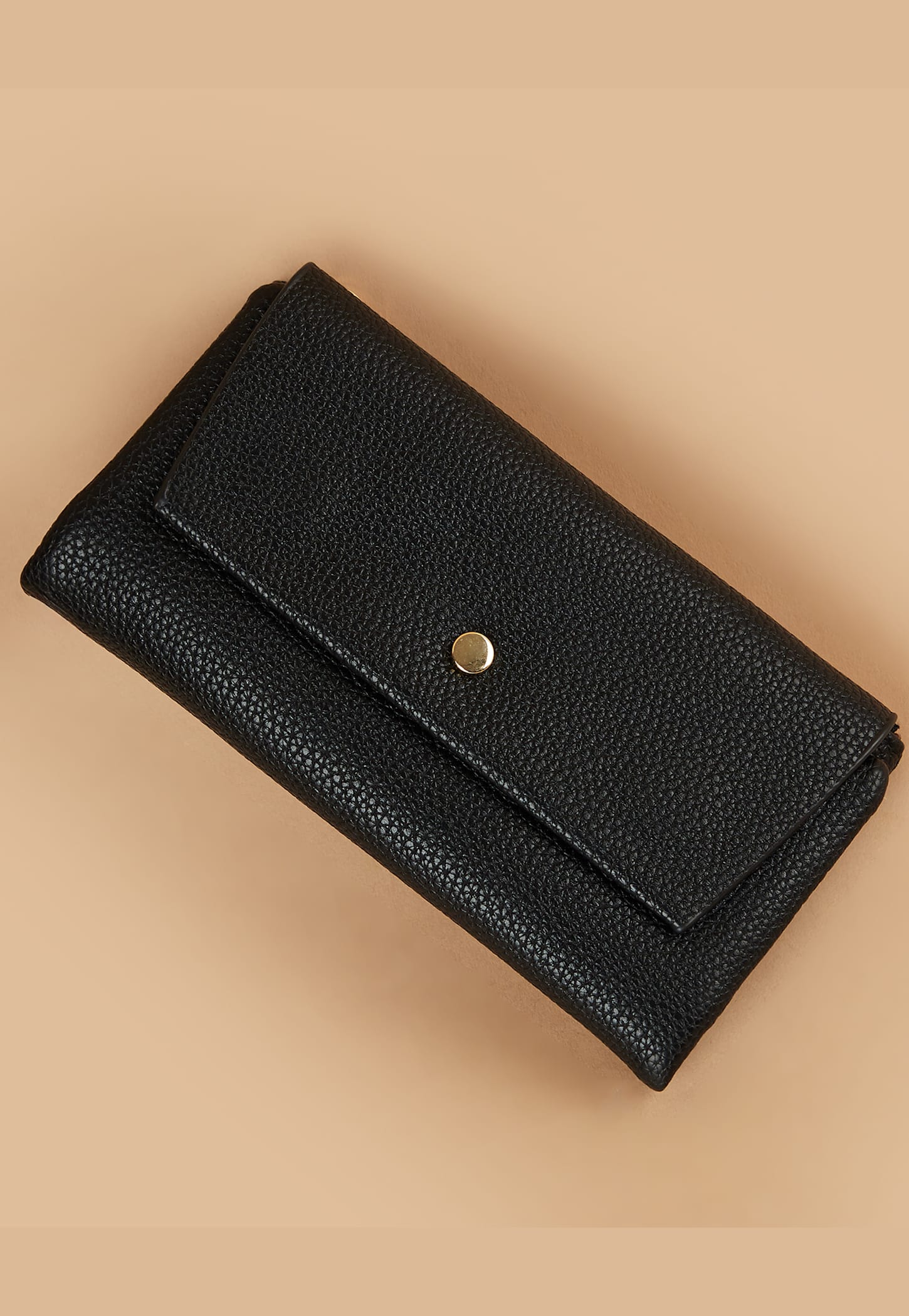 GINGER Textured Tri-Fold Wallet