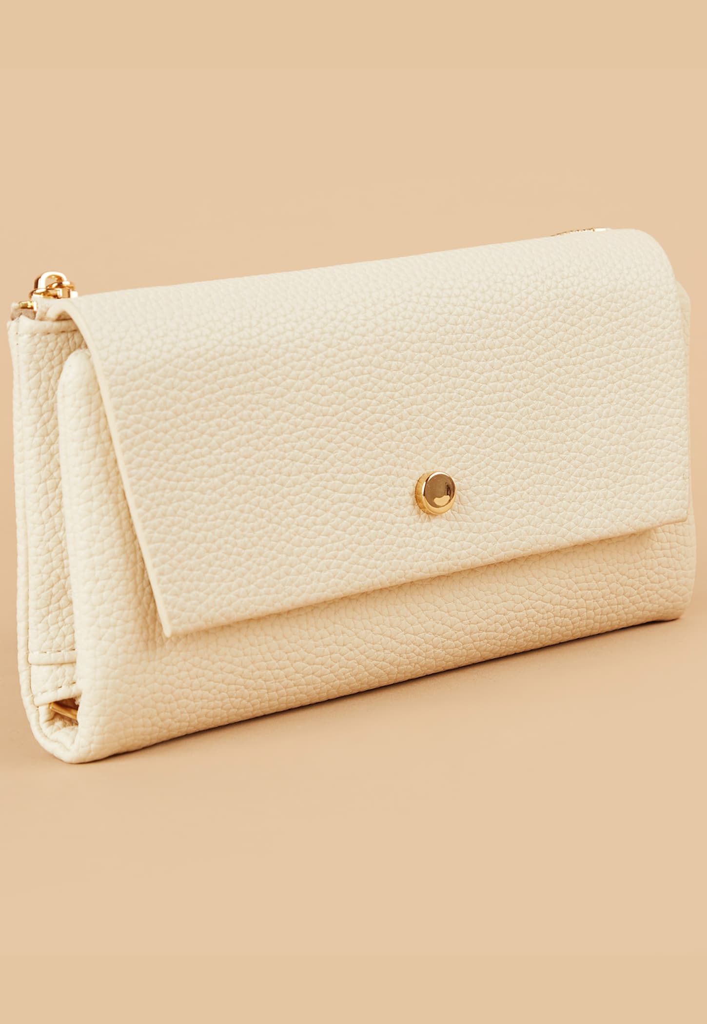 GINGER Textured Tri-Fold Wallet