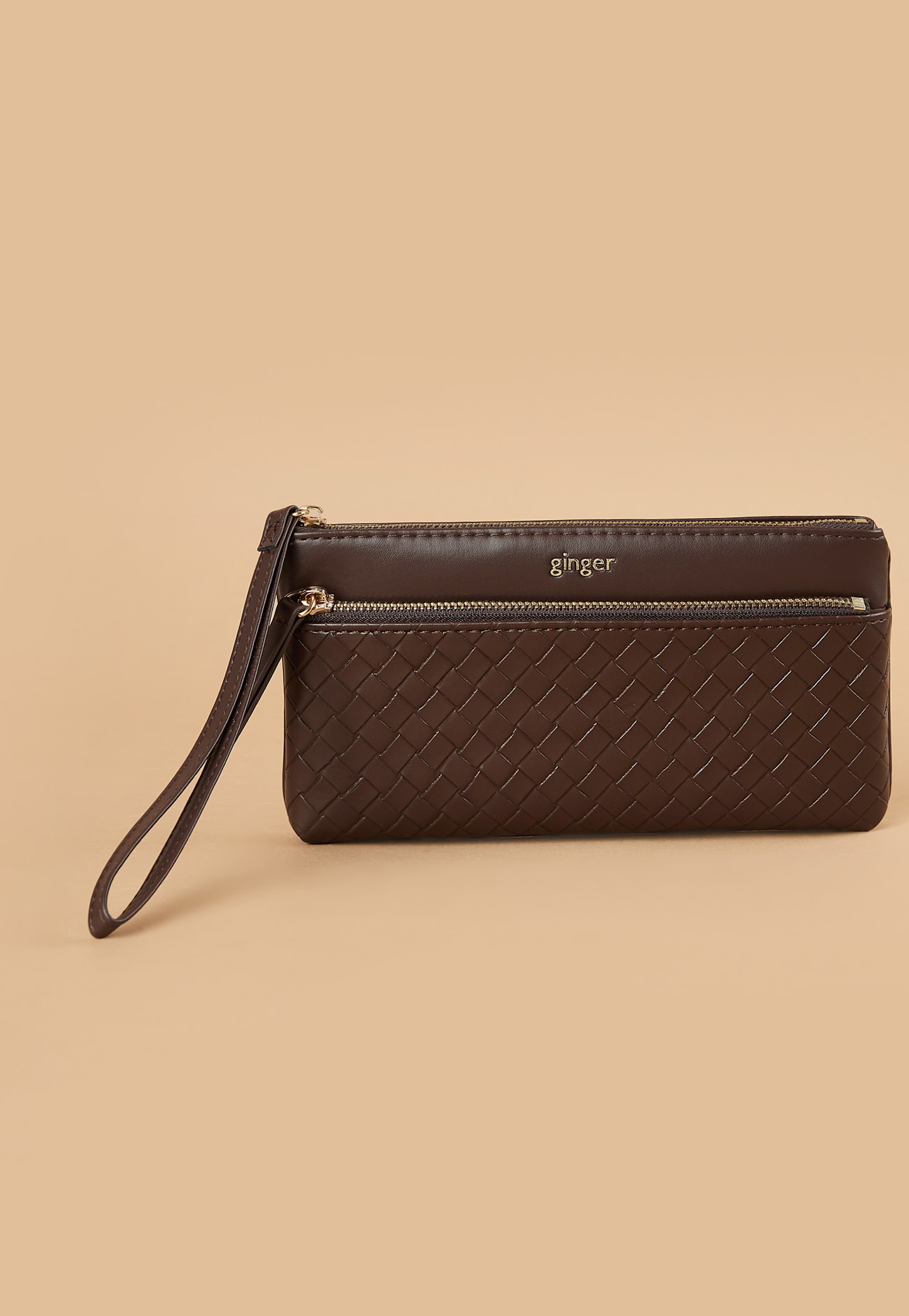 GINGER Woven Wristlet Wallet