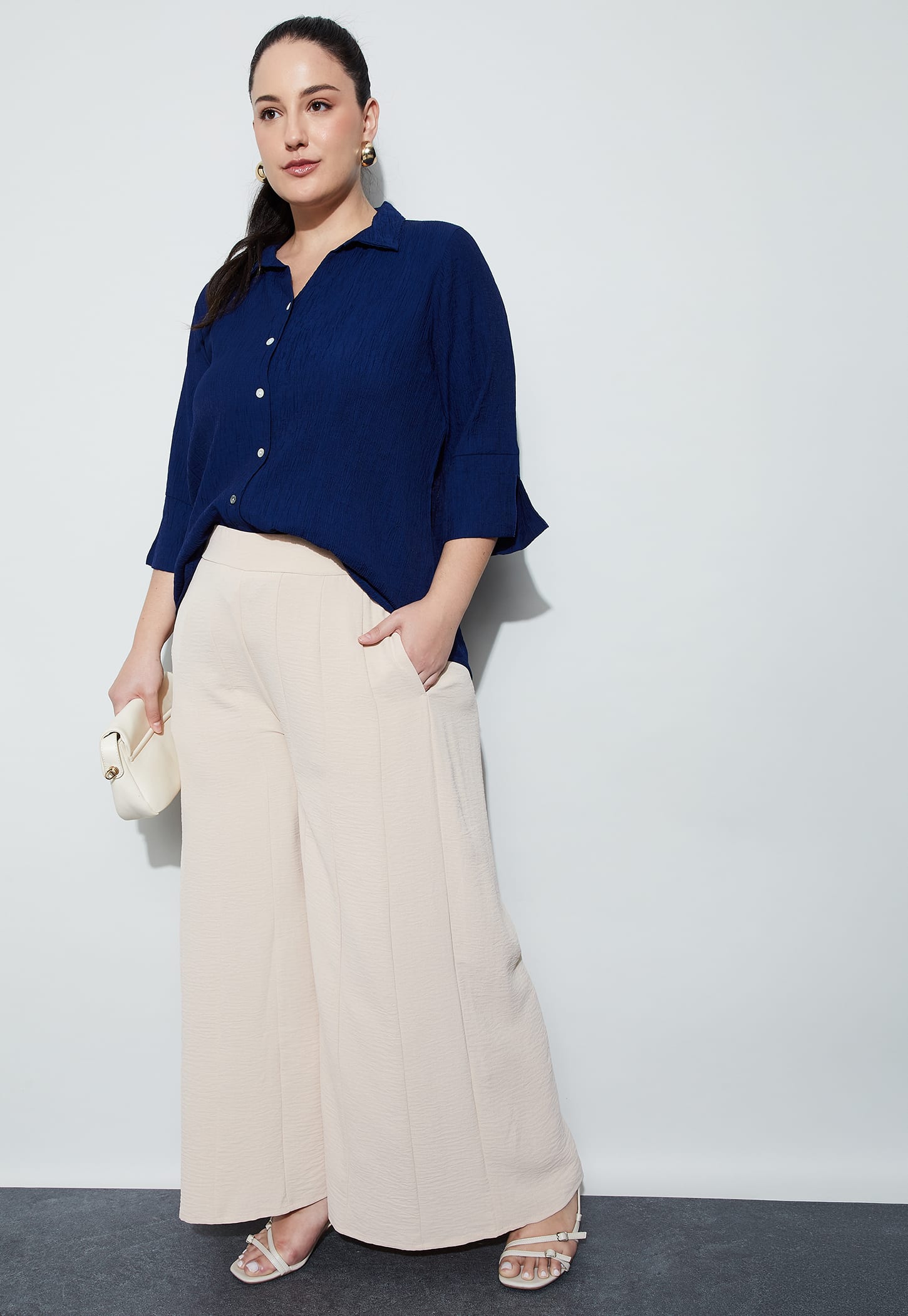 NEXUS Solid Button-Down Shirt-image-14