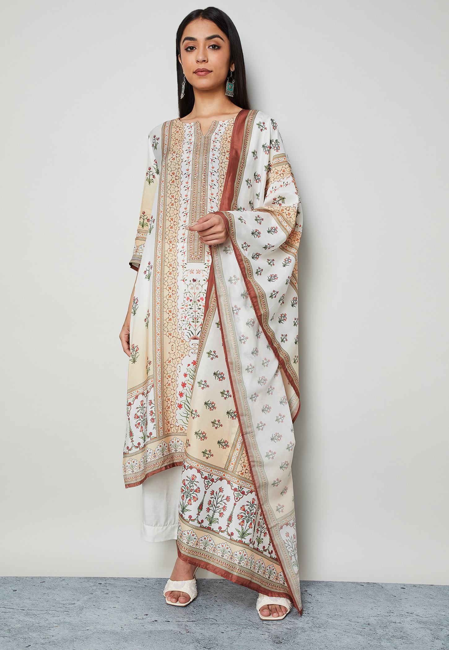 MELANGE Floral Print Kurta Set-picture-33