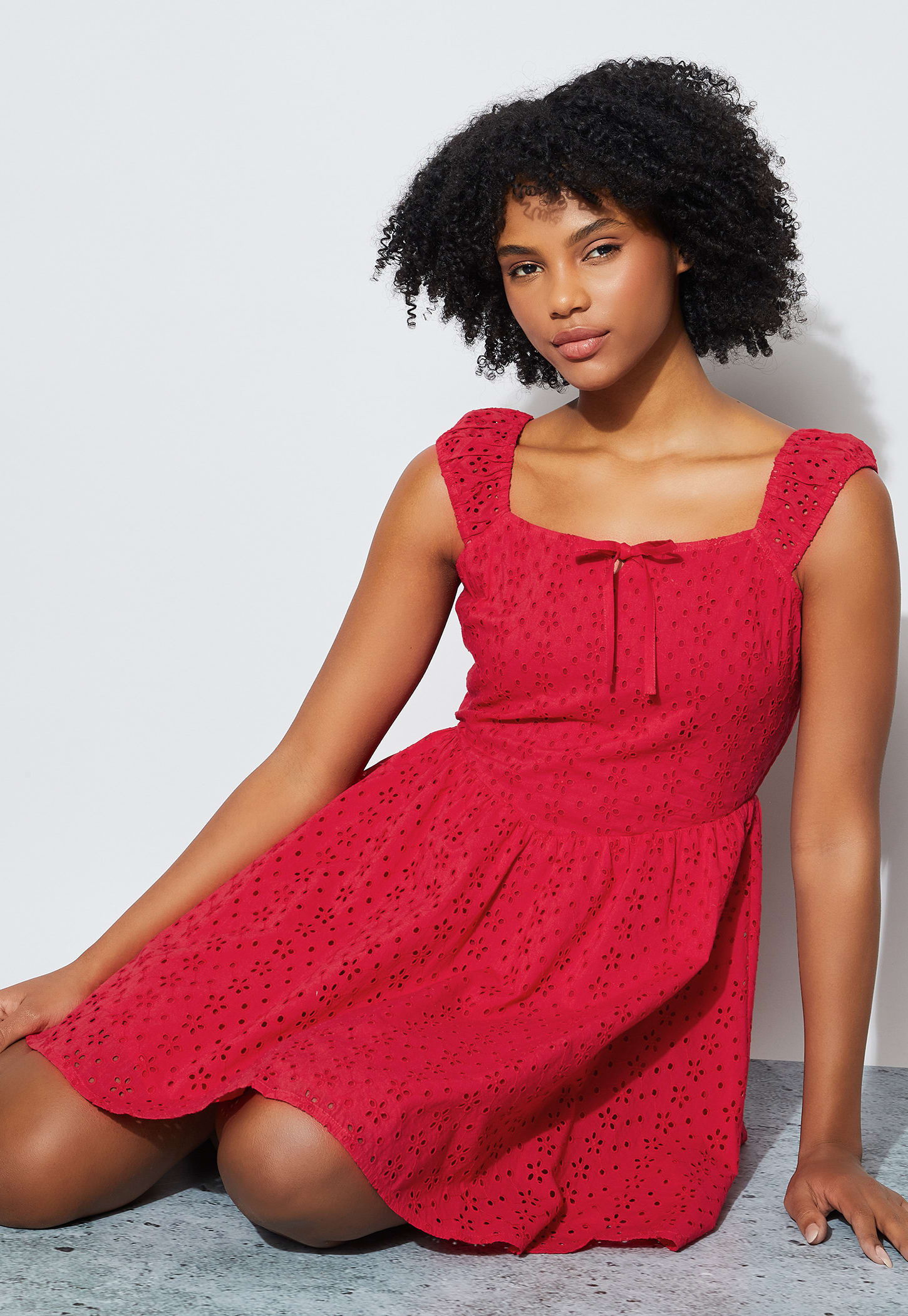 GINGER Floral Design Fit & Flare Dress-picture-24