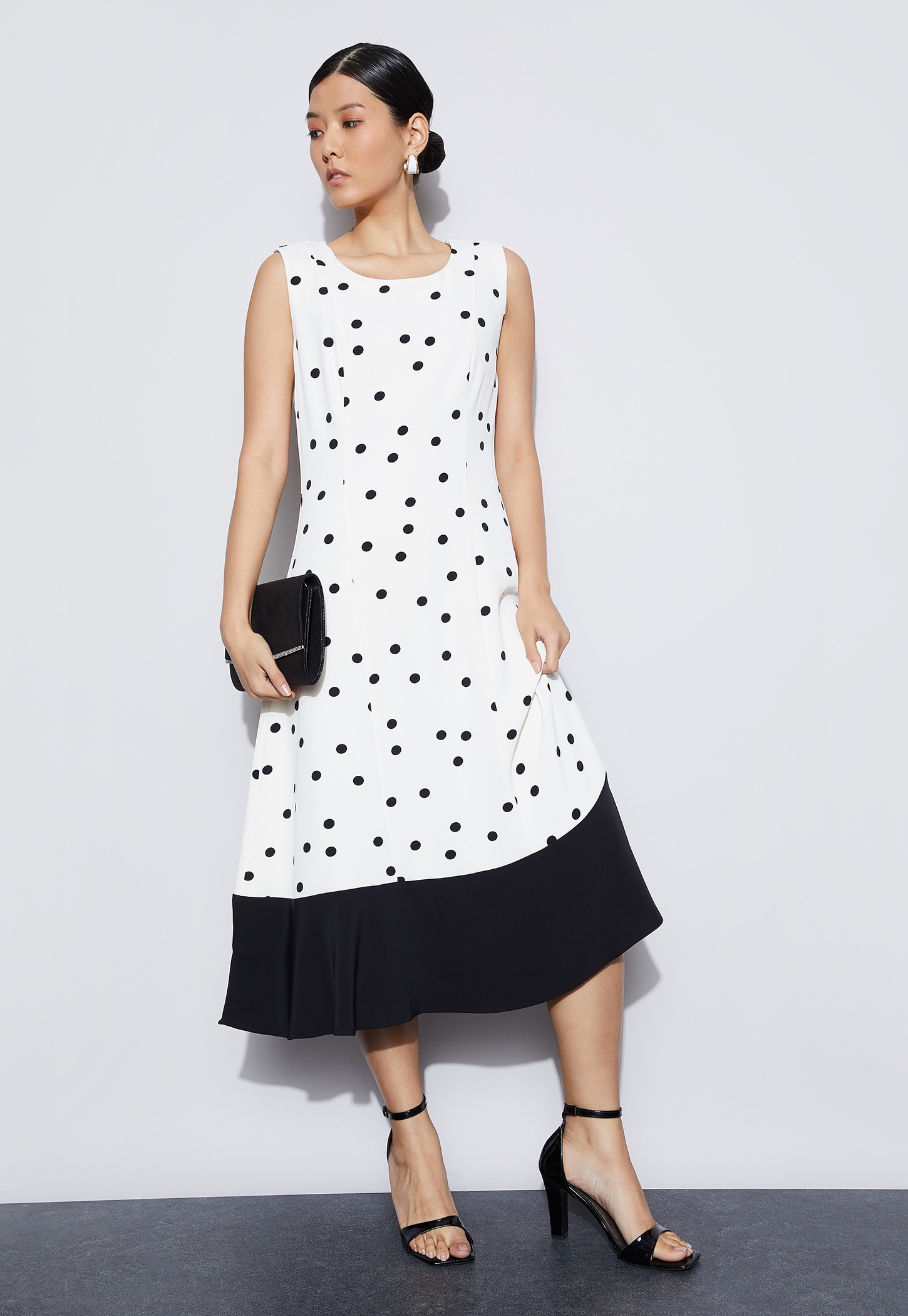 CODE Polka Dot Print Midi Dress-picture-30
