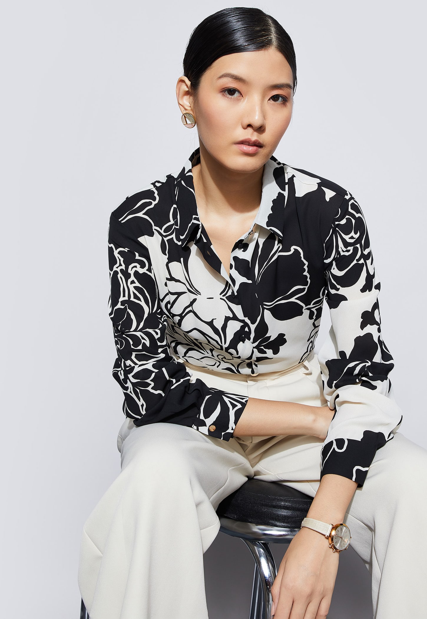 CODE Floral Print Regular Shirt-picture-18