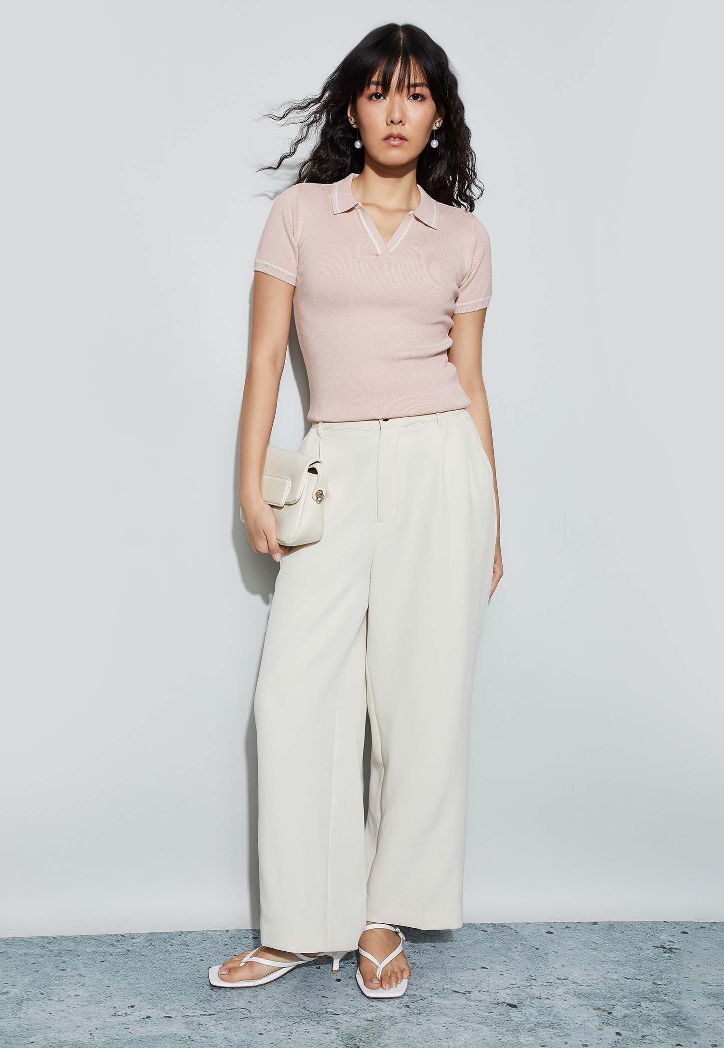 CODE Solid Polo Collar T-shirt-picture-12