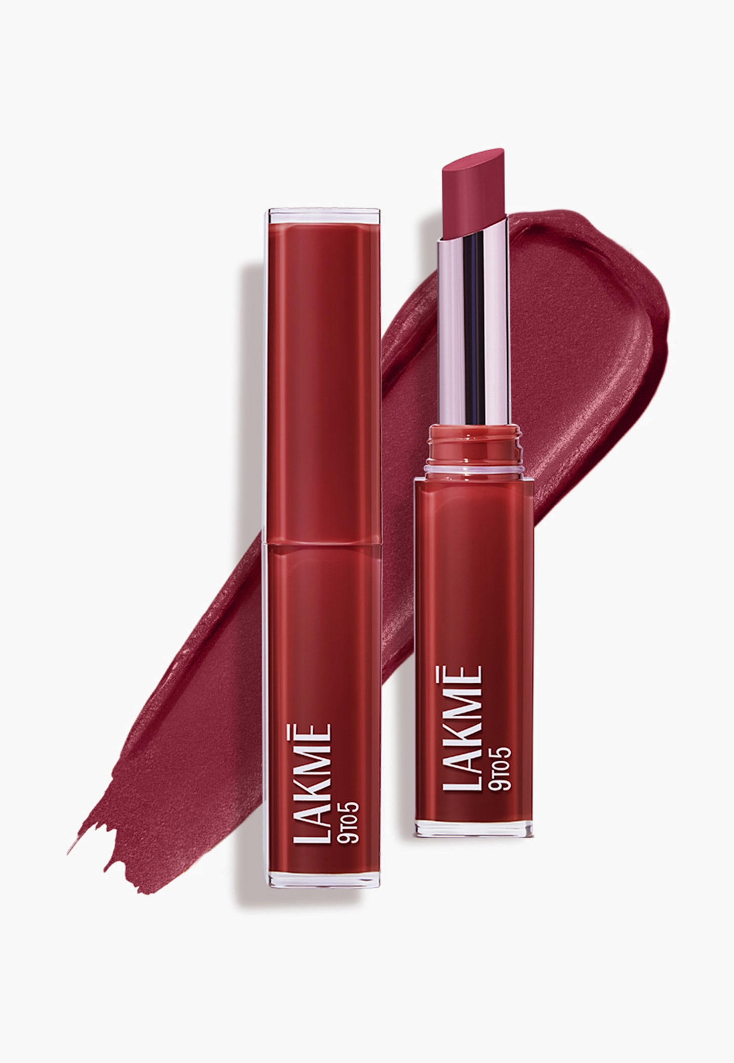 LAKME 9to5 Tattoo Matte Slim Lipstick - MR13 Burgundy Passion - 2g-picture-21