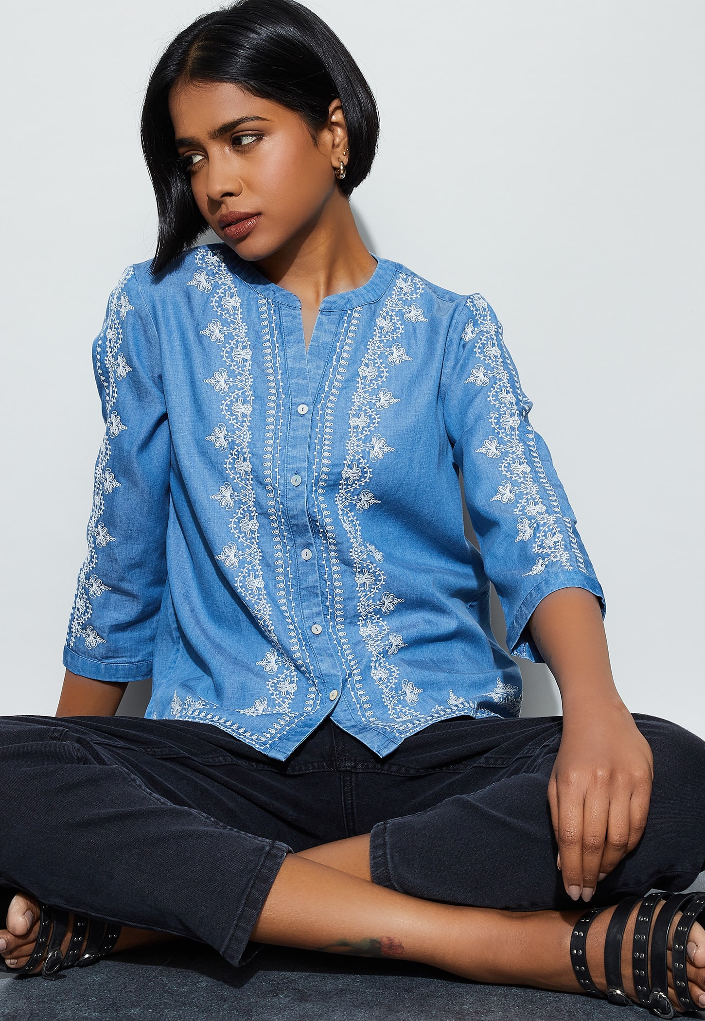 FAME FOREVER Embroidered Top-picture-38