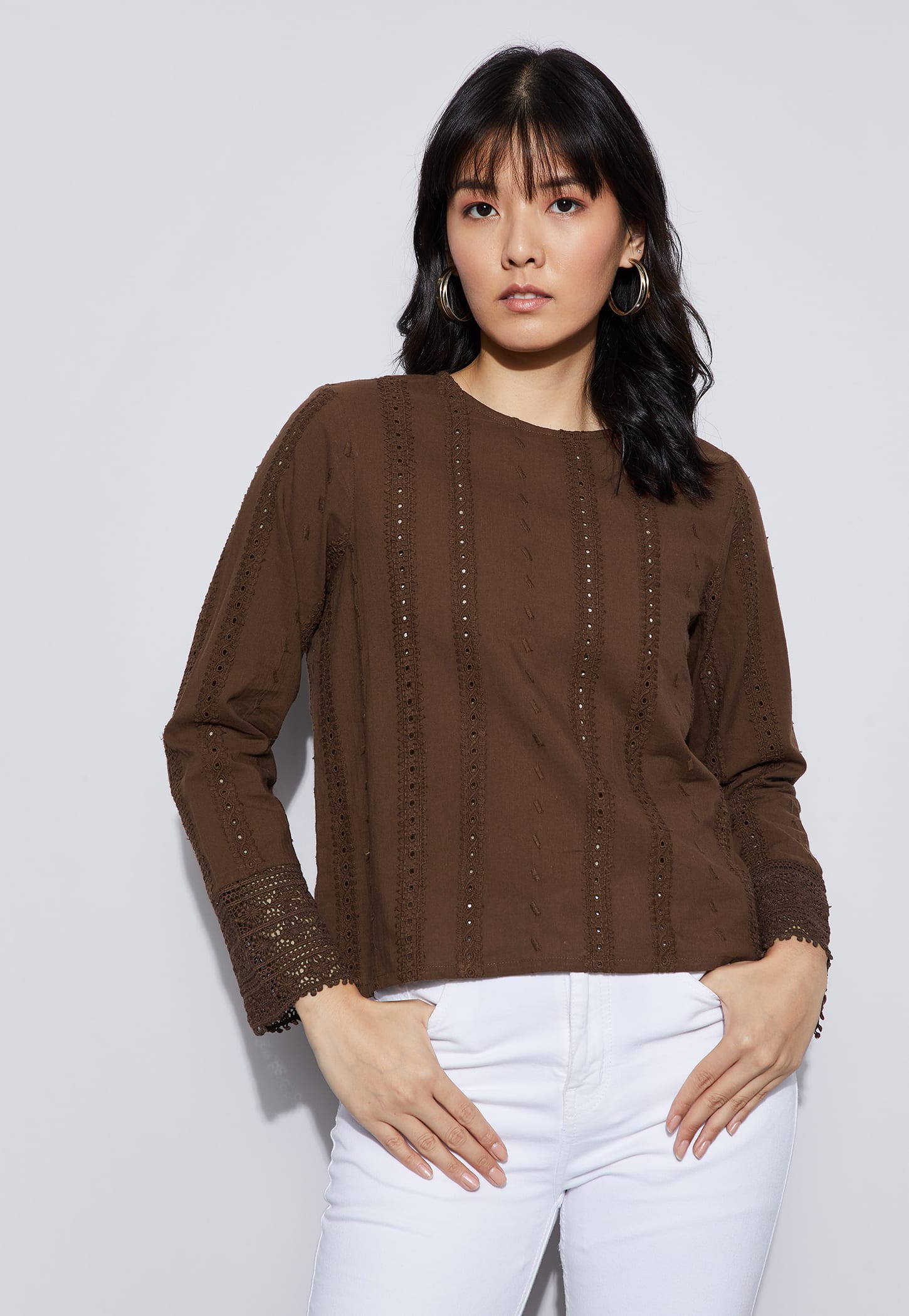 FAME FOREVER Embroidered Top-picture-45