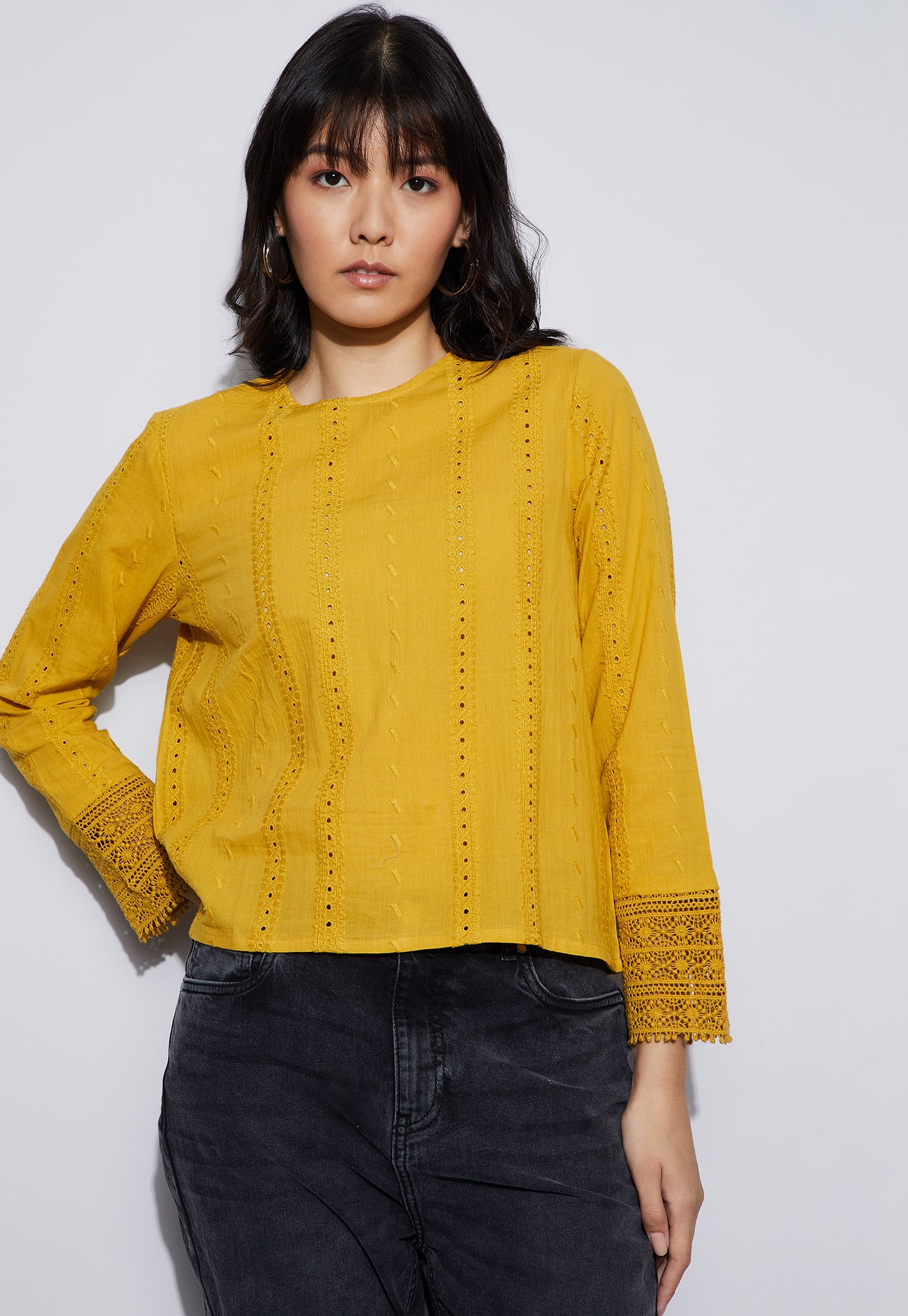 FAME FOREVER Embroidered Top-picture-33