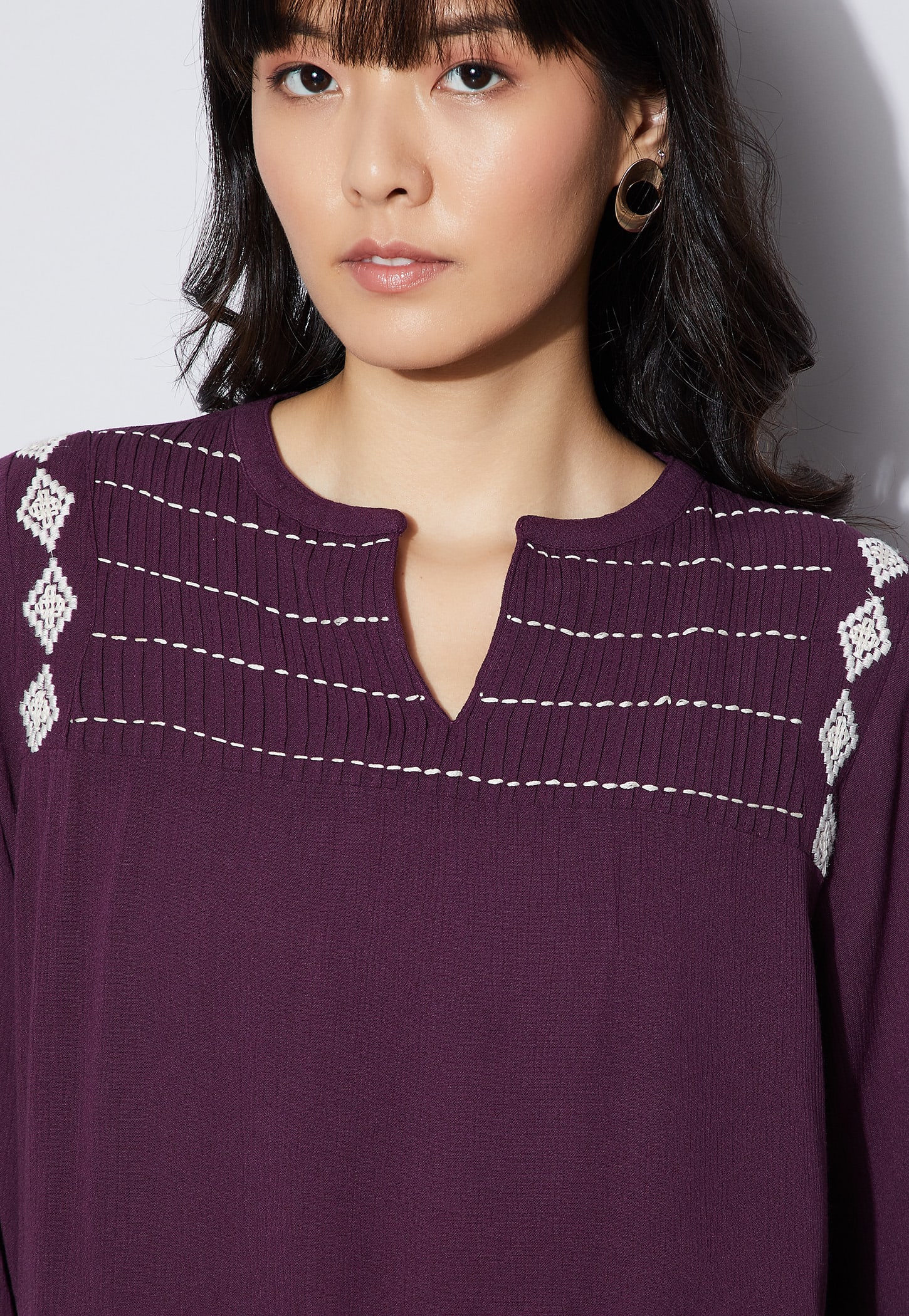 FAME FOREVER Embroidered Top-picture-13