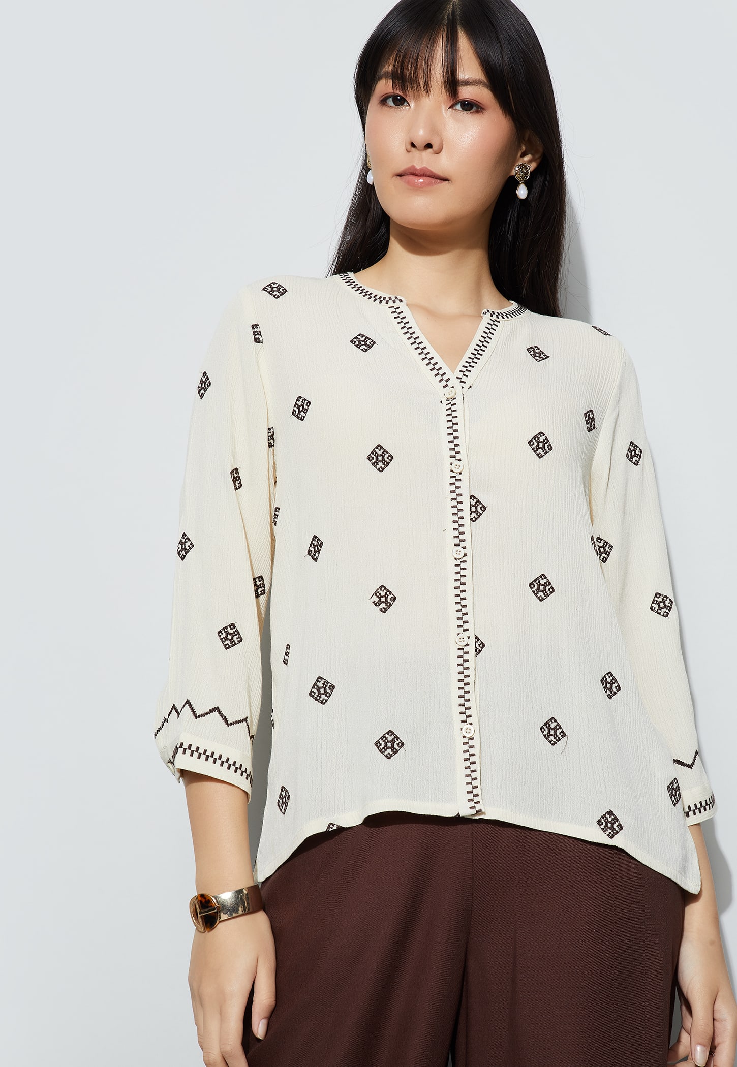 FAME FOREVER Embroidered Top-picture-42