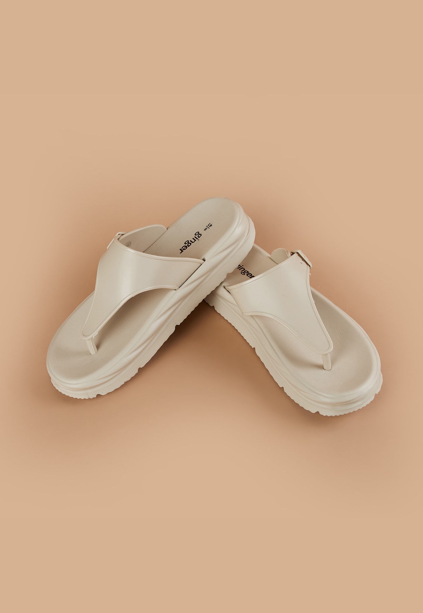 GINGER Solid T-strap Flip Flops-picture-20