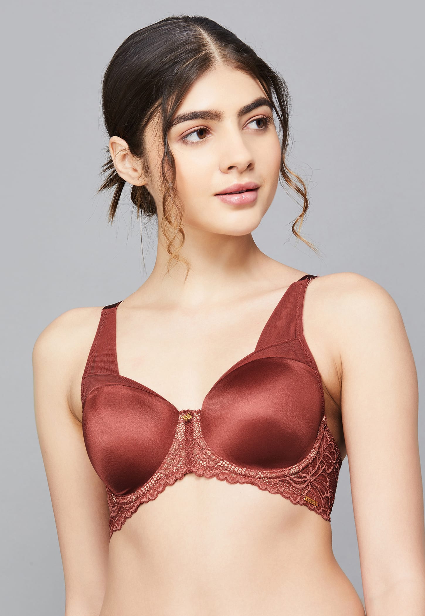 AMANTE Lace Padded Wired Seamed T-Shirt Bra-picture-39