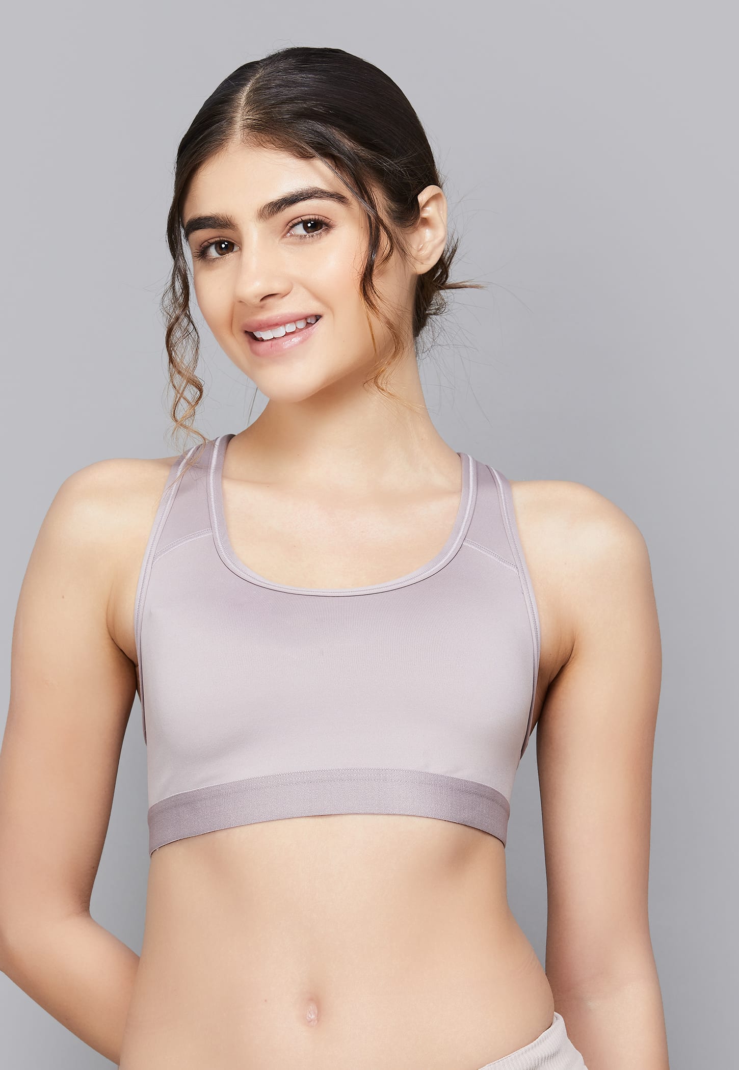 AMANTE Activewear Non Padded Non Wired Sports Bra-image-31
