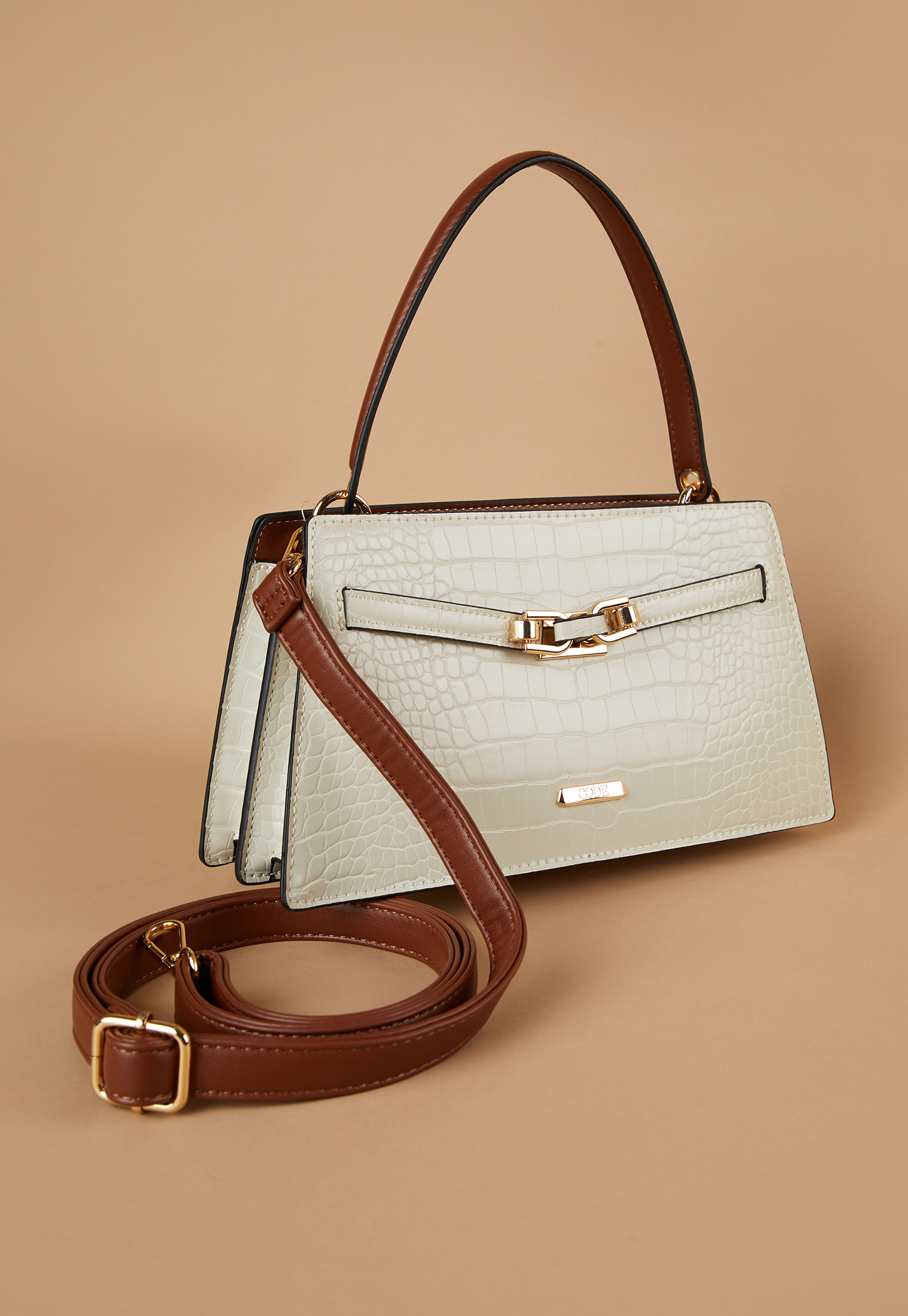 CODE Textured Handheld Bag