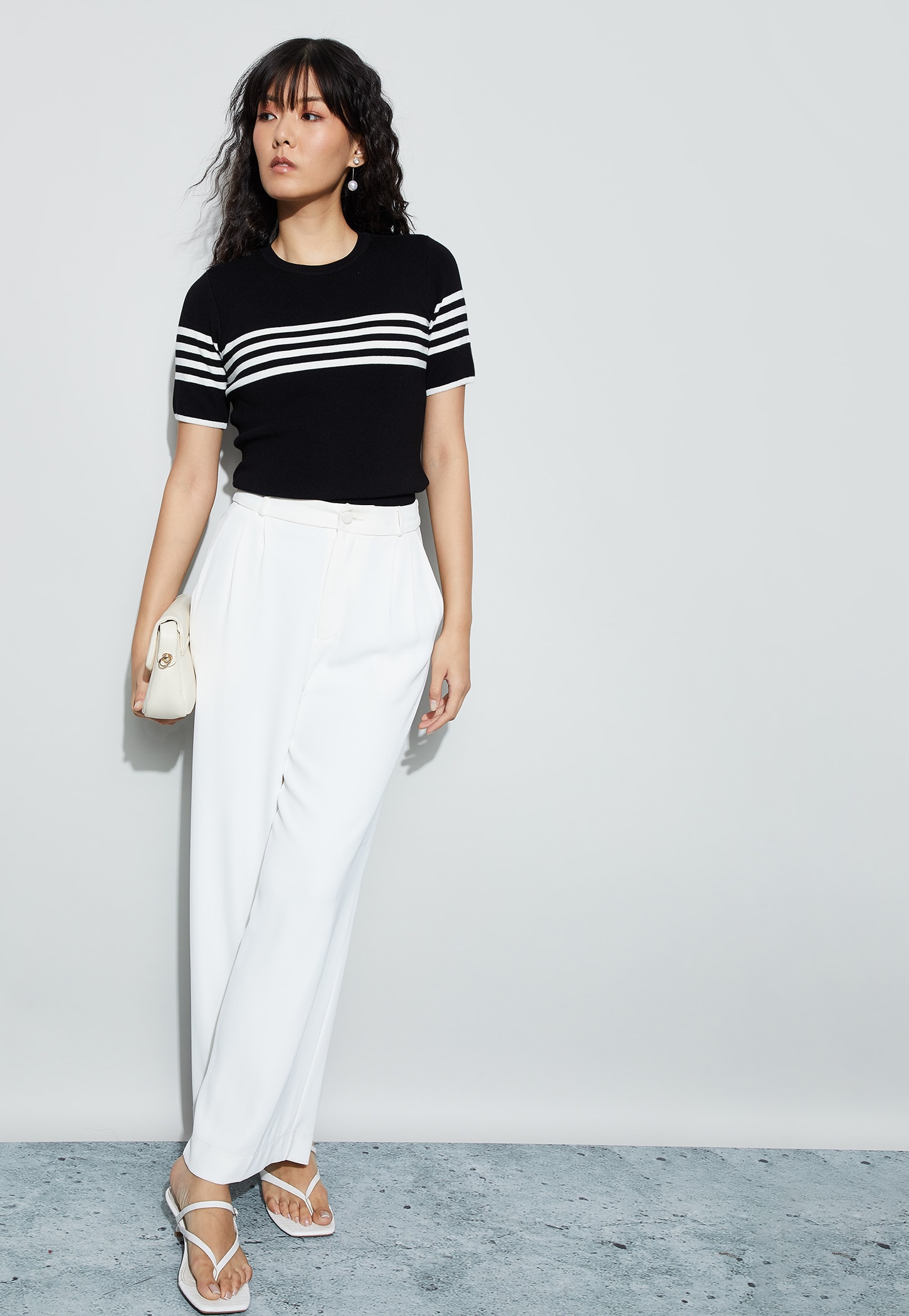CODE CLASSIC Striped Knitted Top-picture-30
