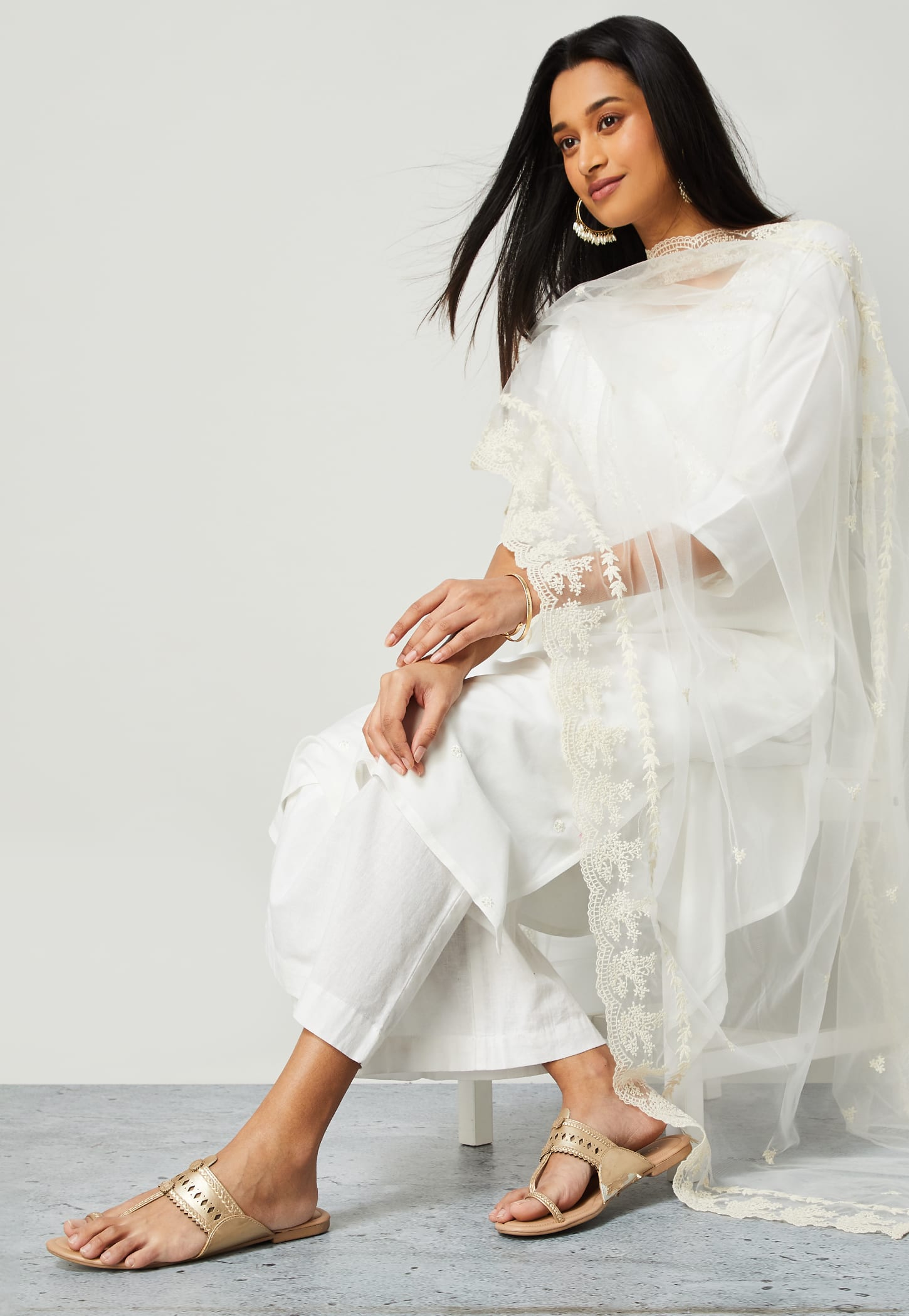 MELANGE Embroidered Dupatta-picture-28