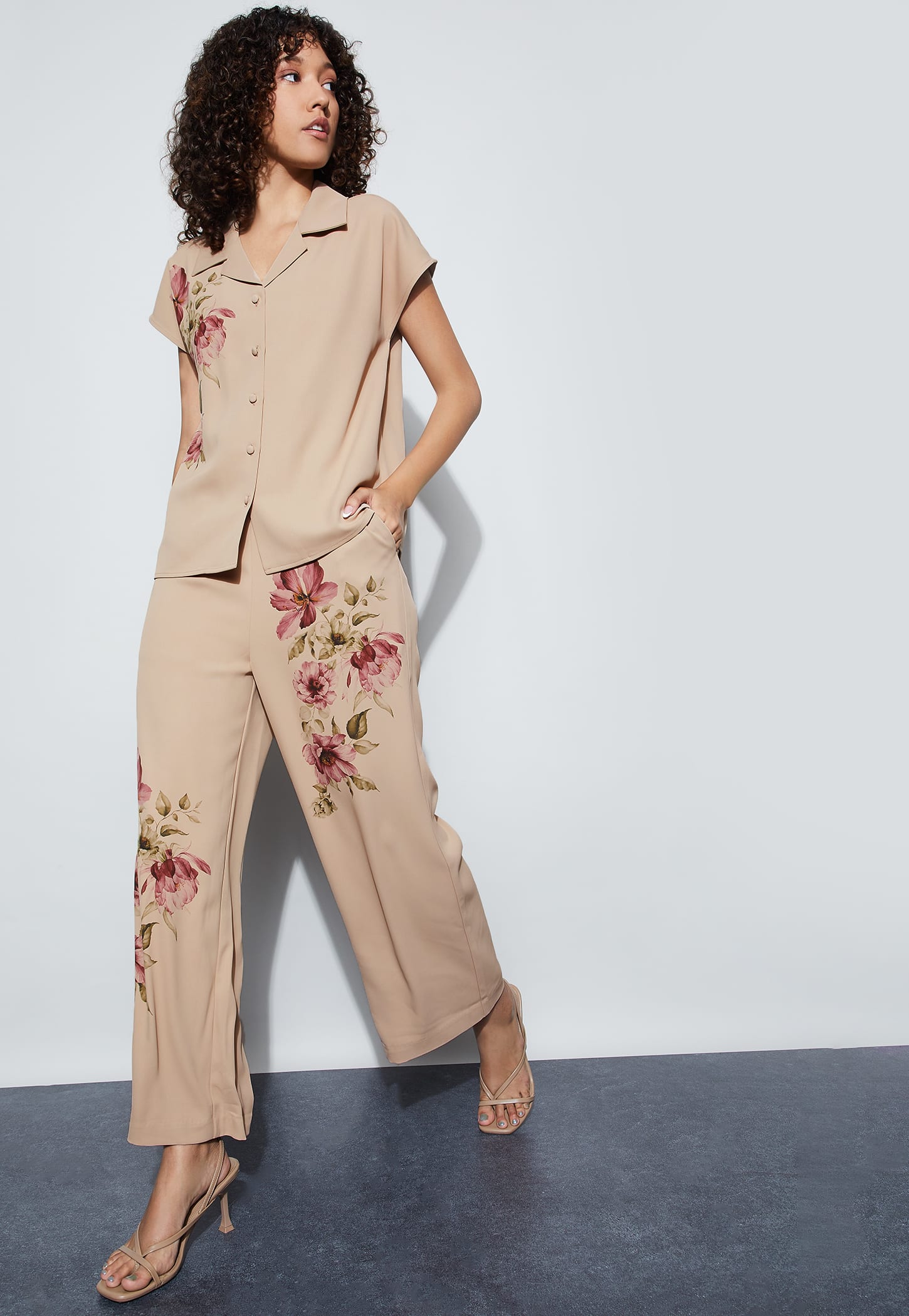 CODE Floral Print Trousers-picture-30