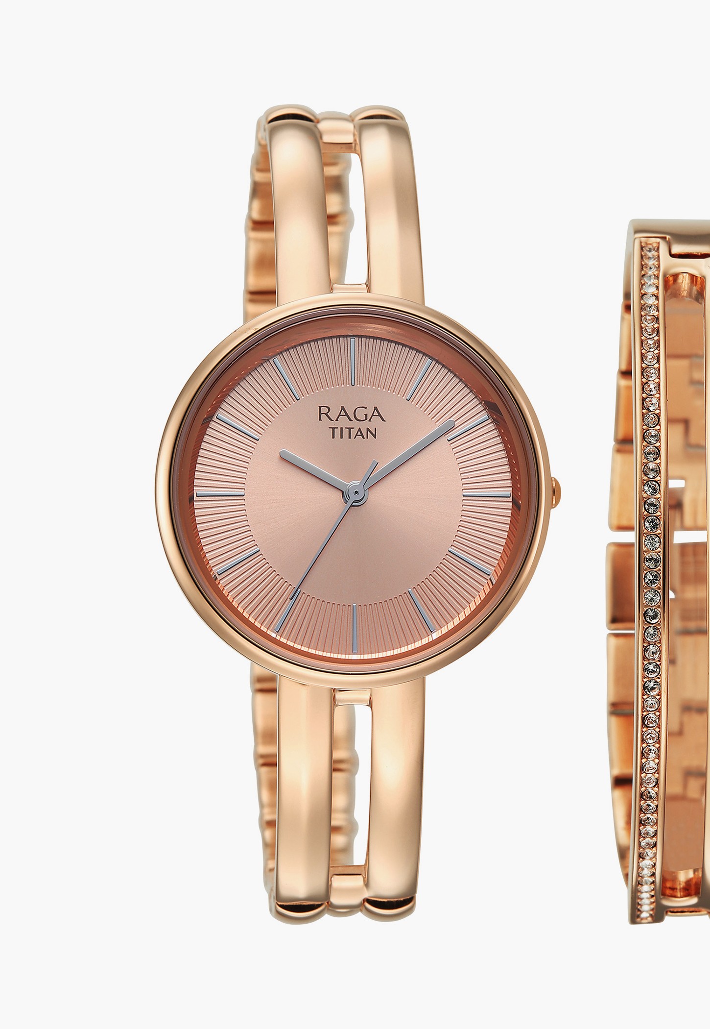 TITAN Raga Contempore Phase Embellished Analog Watch Set - 95310WM02F-picture-40