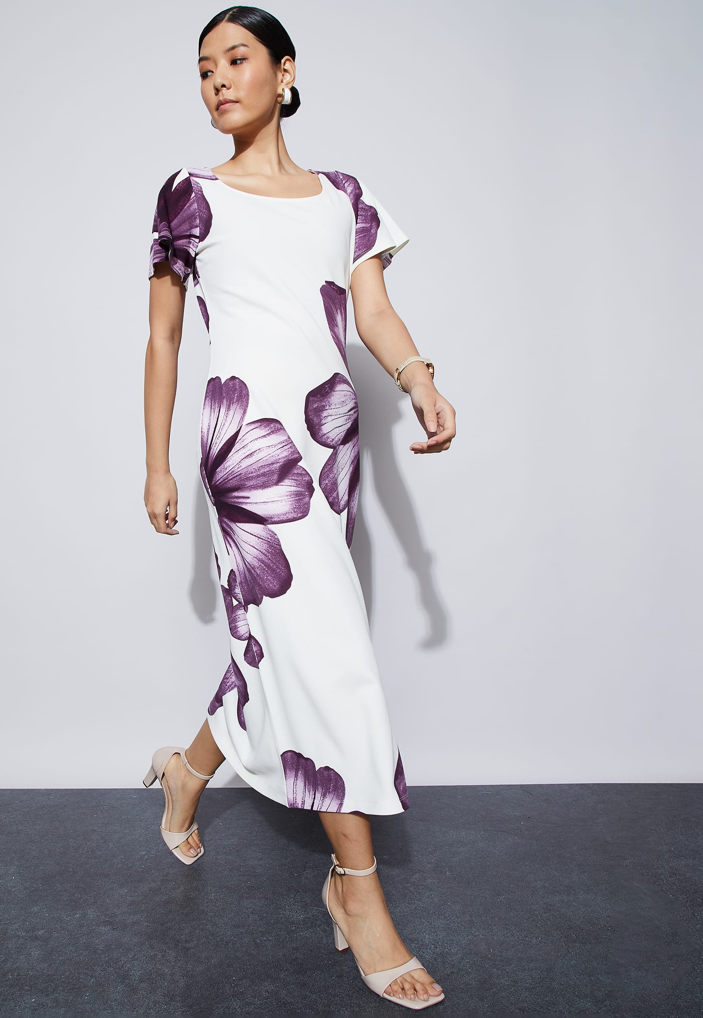 CODE Floral Print Midi Dress-picture-22