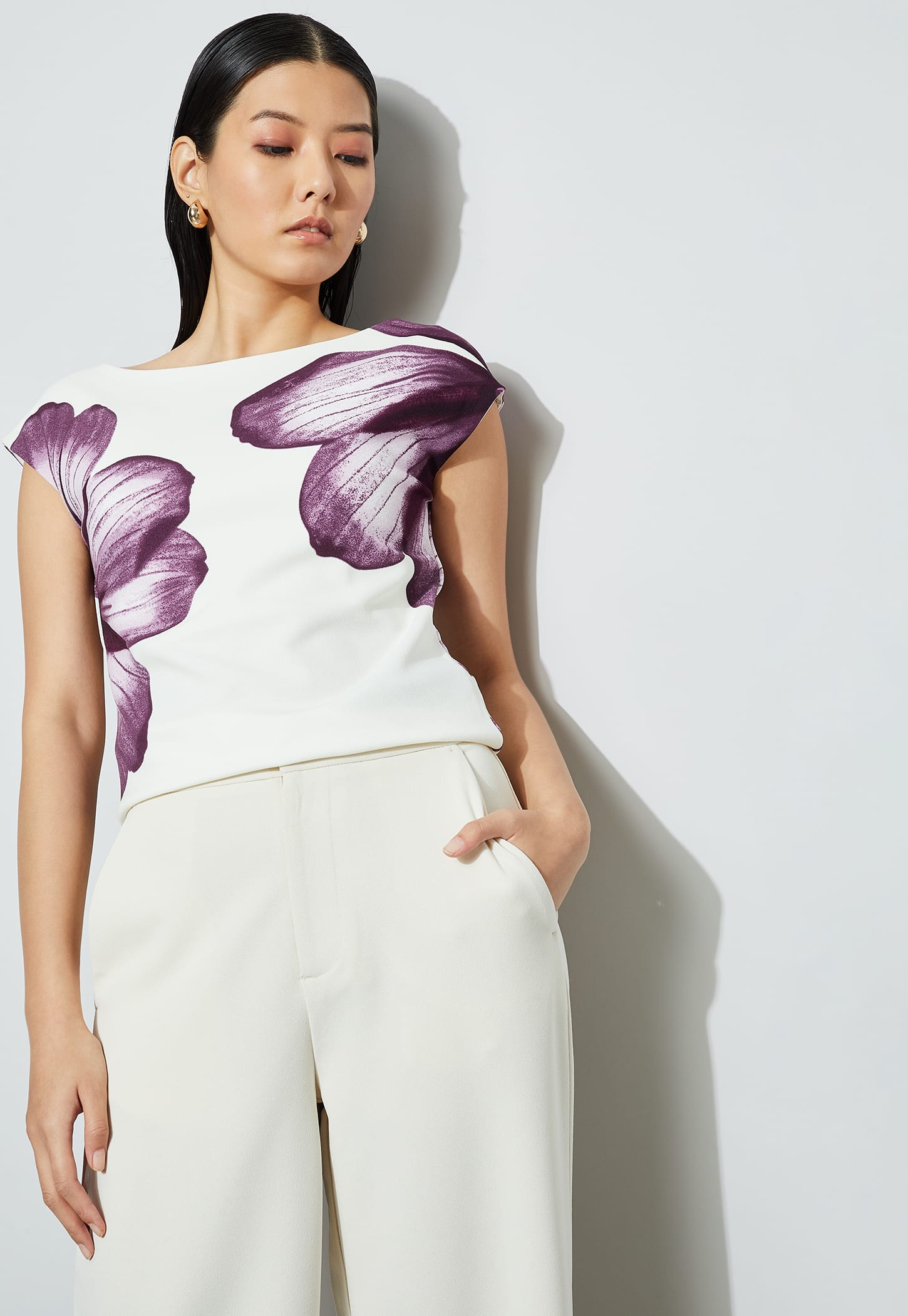 CODE Floral Print Top-picture-34