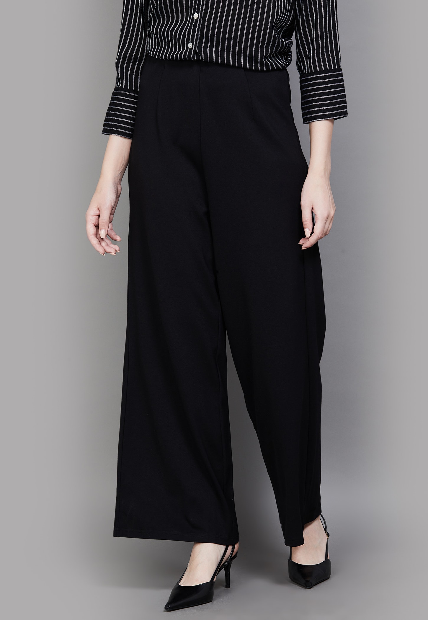 AND Solid Wide Leg Trousers-picture-13