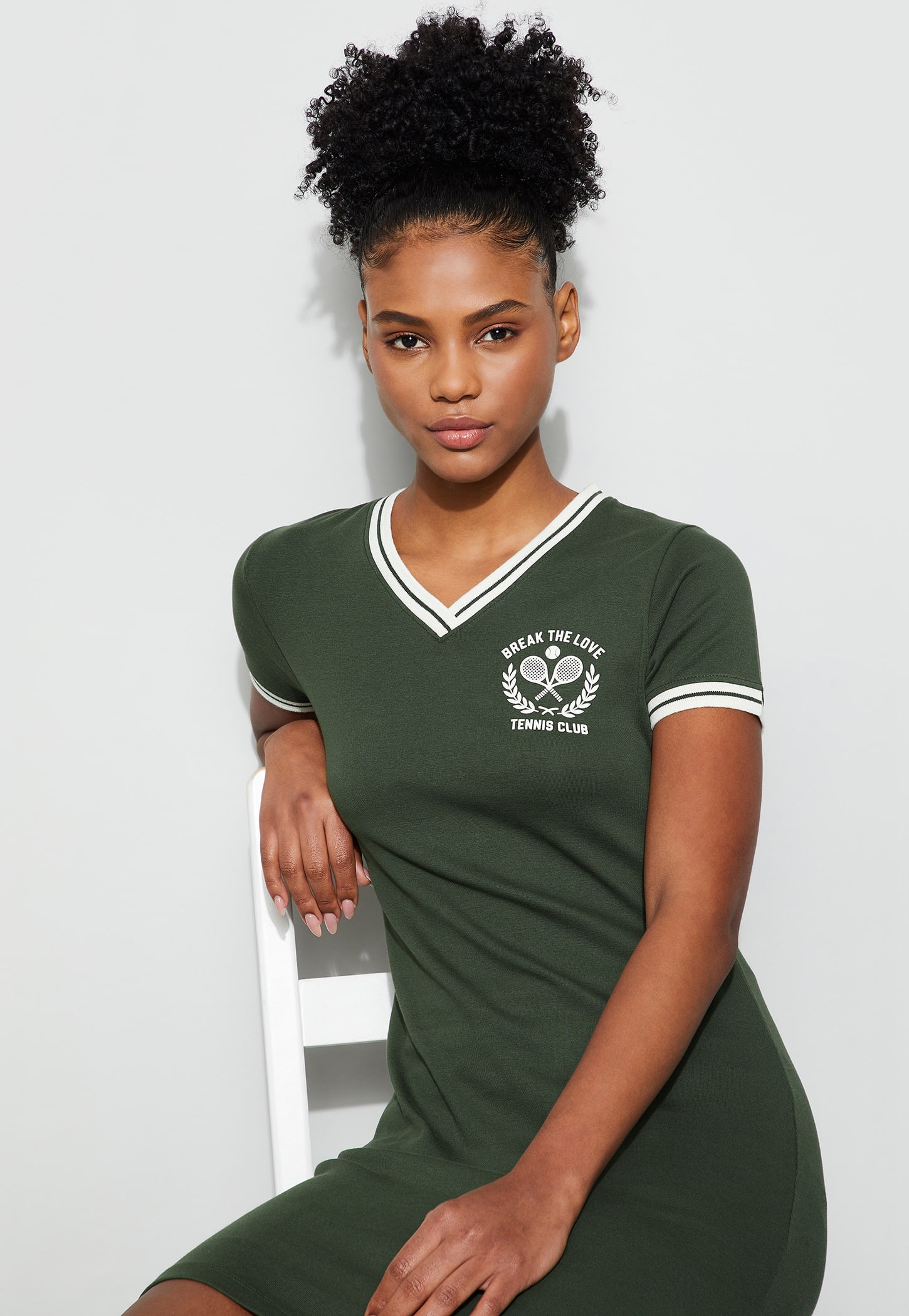 KAPPA Striped Trim T-shirt Dress-picture-28
