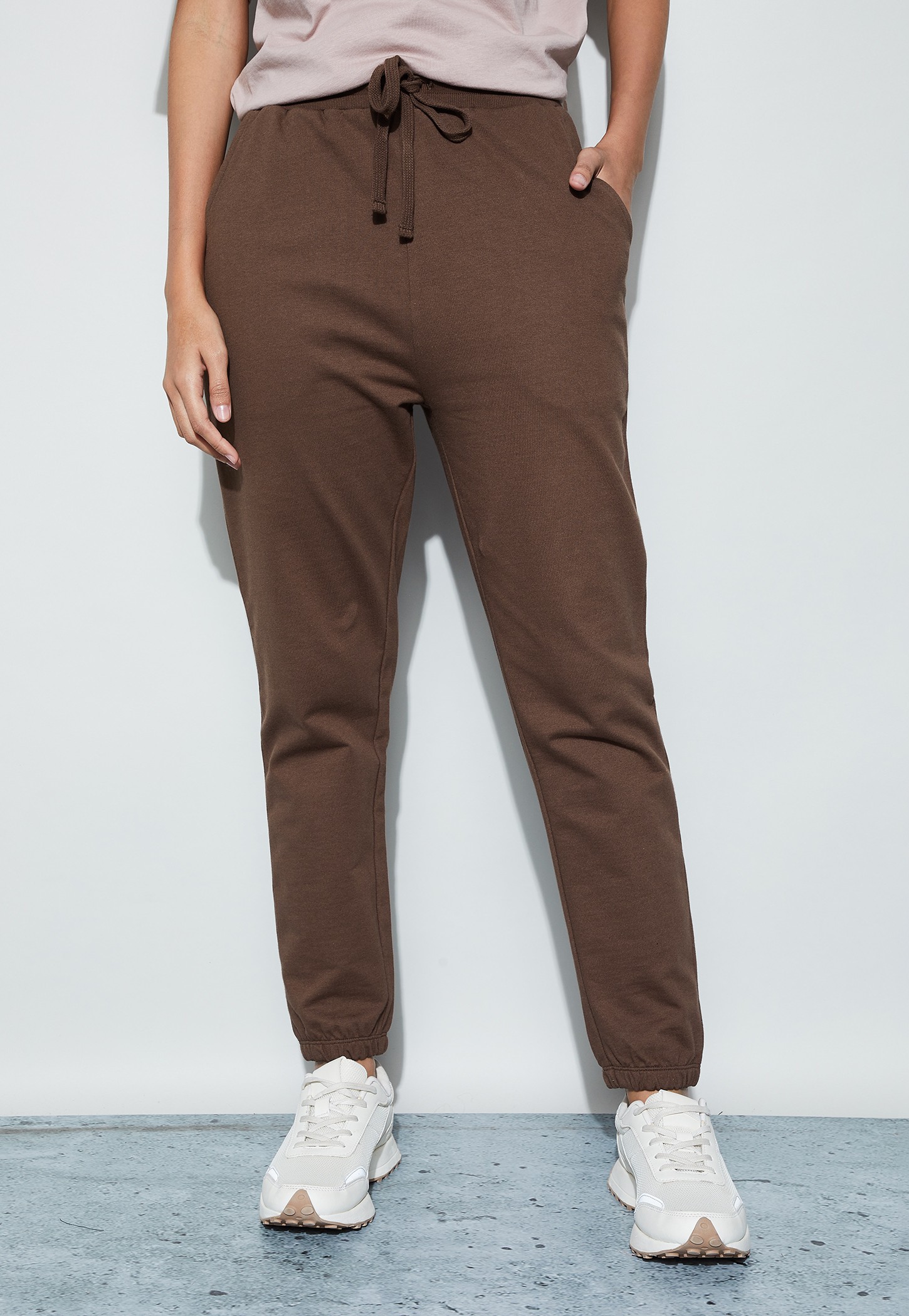 FAME FOREVER Solid Elasticated Joggers-image-33