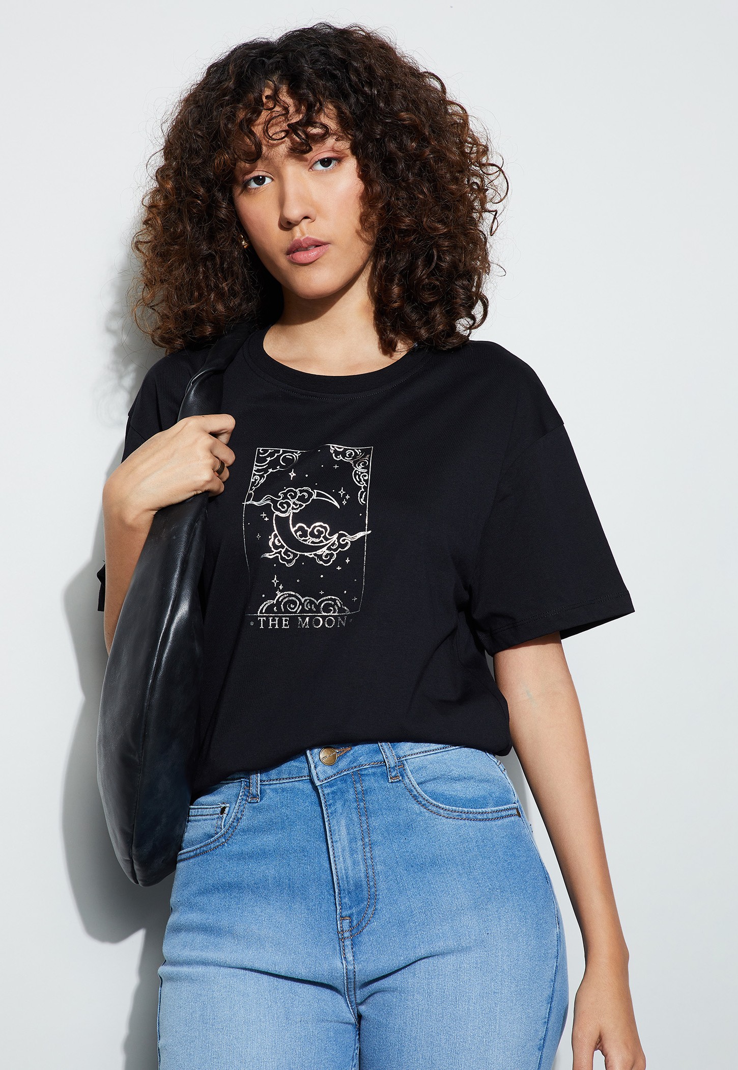 FAME FOREVER Metallic Print T-shirt-picture-56