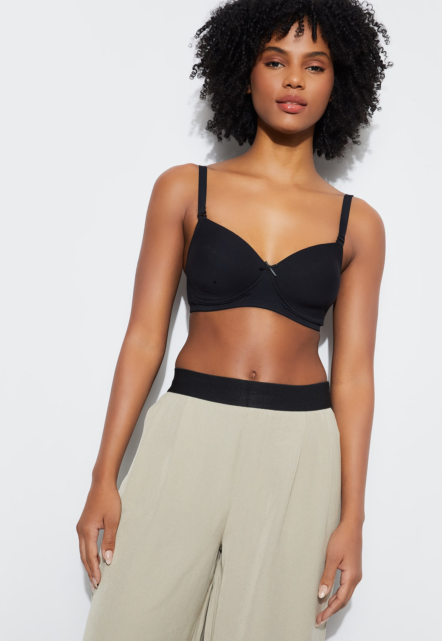 GINGER Solid Padded Non-Wired Seamed T-Shirt Bra-picture-26